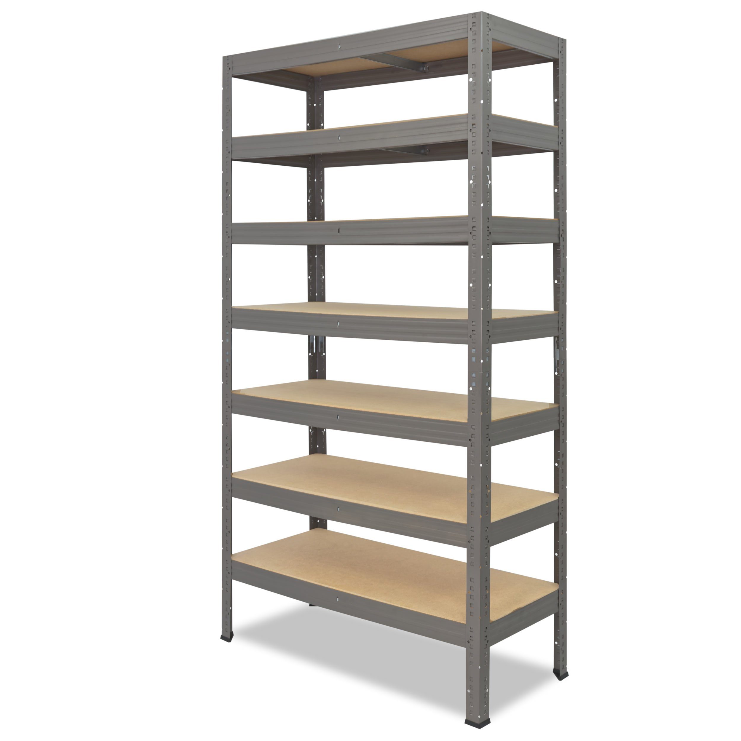 shelfplaza Schwerlastregal je als 230x110x50cm Regal Tragkraft, Regale grau, PROFI, Steckregal mit 7 142kg Metall Werkstattregal Garagenregal, Kellerregal, Metallregal & Lagerregal, Böden