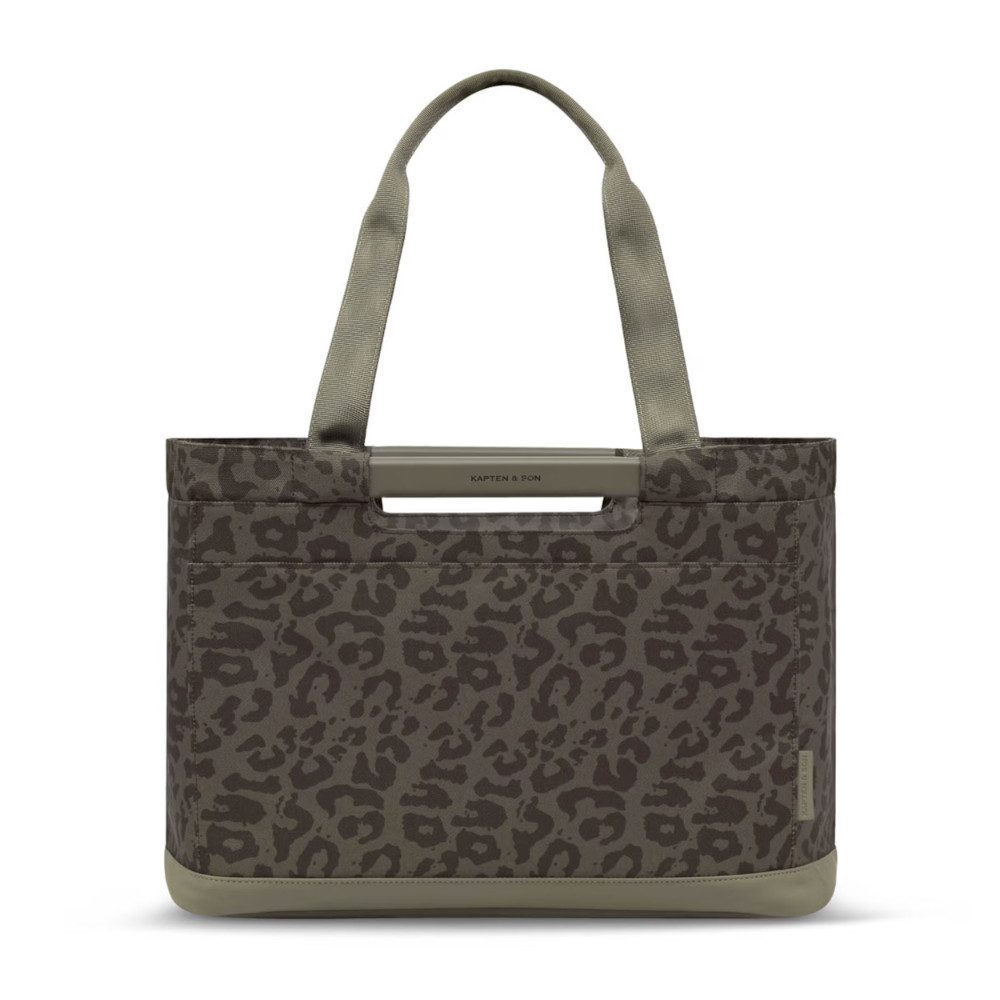 Kapten & Son Shopper Vaasa Shopping Basket Leo Dark Brown, Einkaufswagenmünze, Faltbar