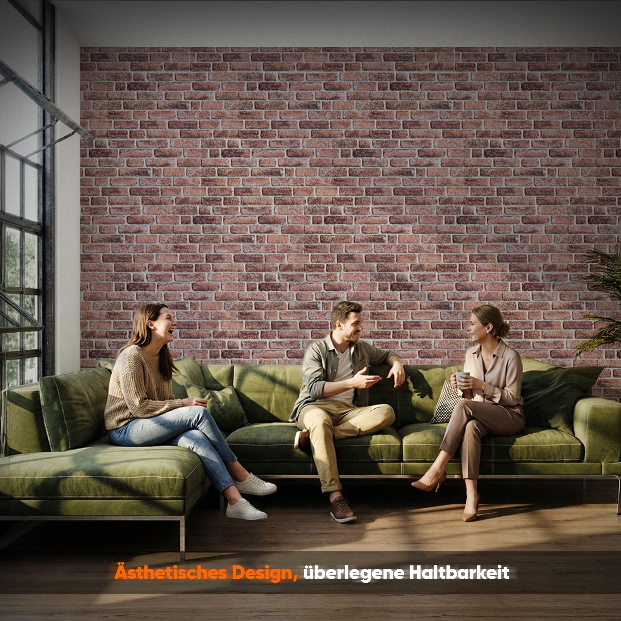 IZODEKOR 3D Wandpaneel EPS Styropor Wandverkleidung in Steinoptik – für Innen & Außen, BxL: 50x100 cm, 0,50 qm, (1er- oder 10er-Set, optional mit 4 Montageklebe – Bild 3 von 5