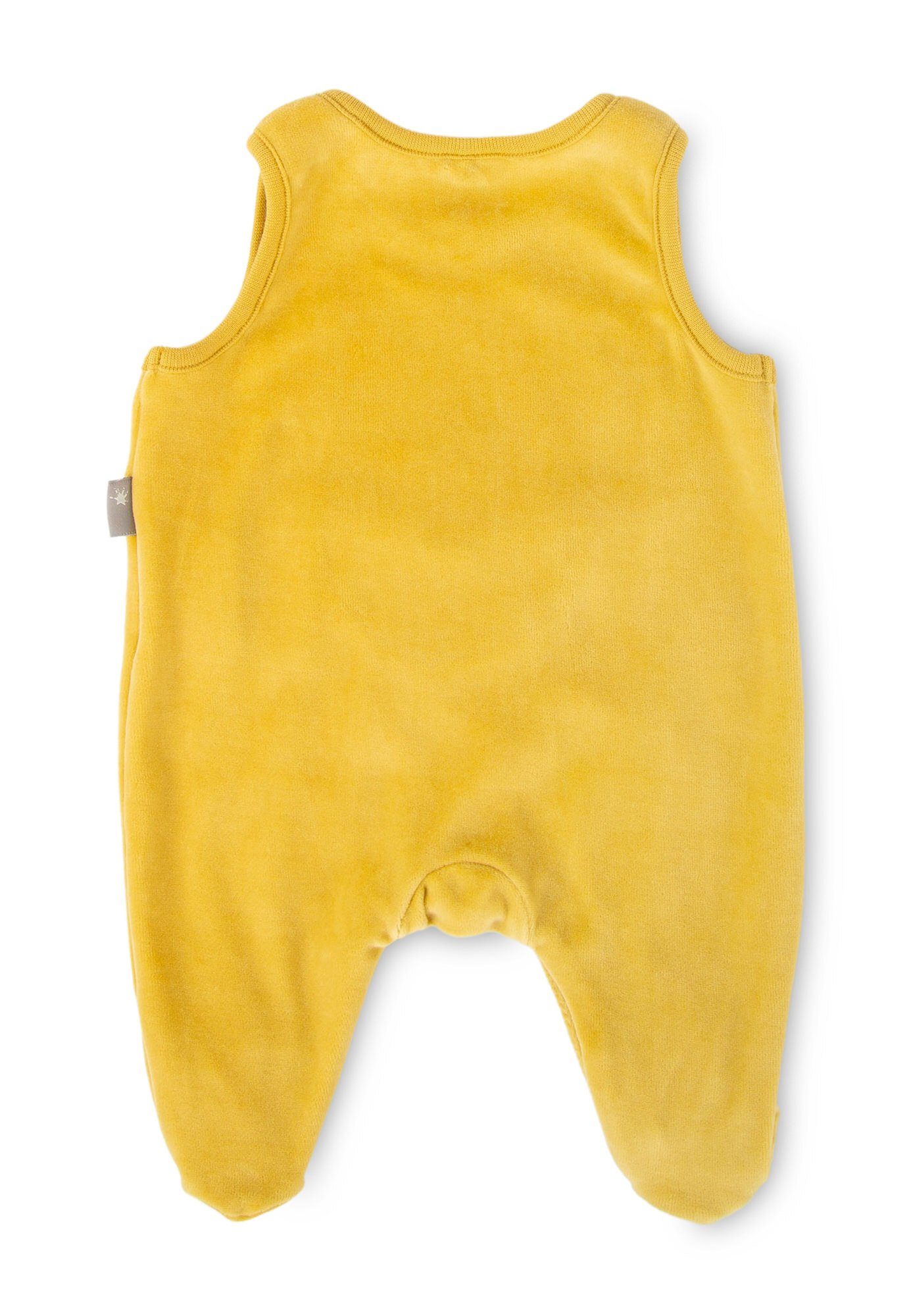 Sigikid Strampler Baby Einteiler Strampler Nicki Velours aus gelb (1-tlg)