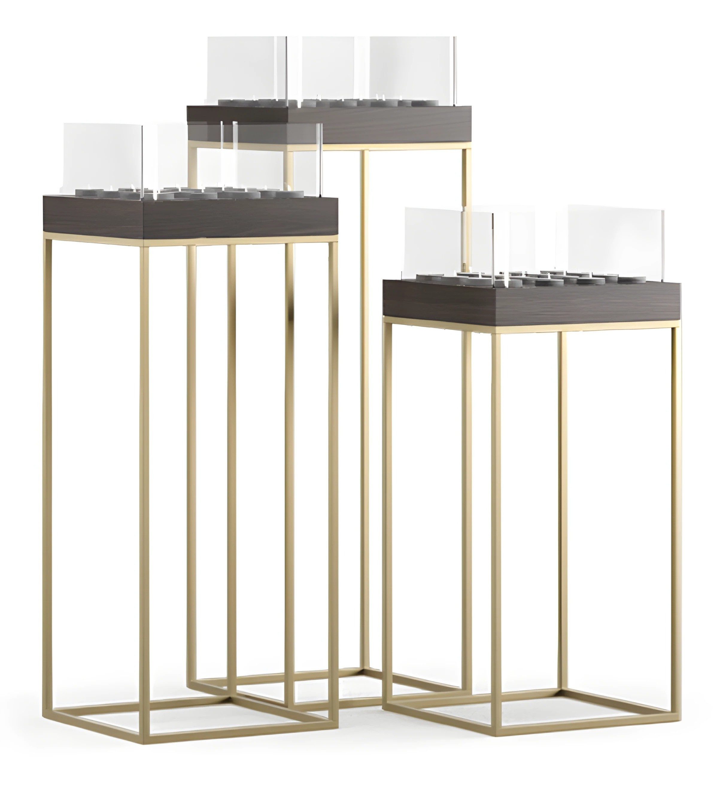Xlmoebel Teelichthalter XLMOEBEL Kerzenständer aus grauem Metall, modern und elegant (1 St), Made in Europa