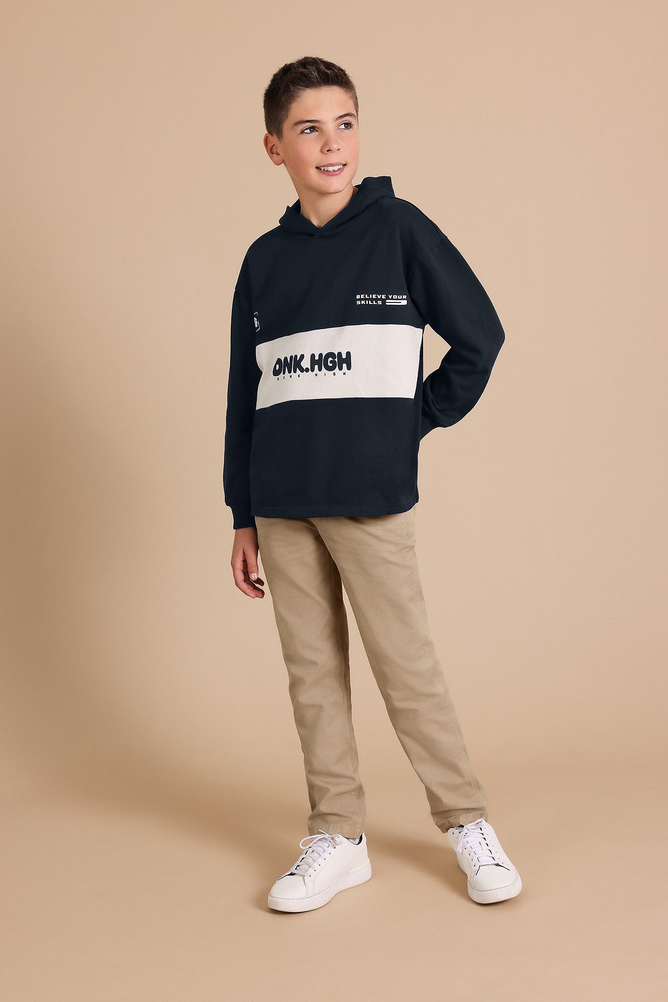 Blue Seven Kapuzensweatshirt mit großem, markantem Frontmotiv