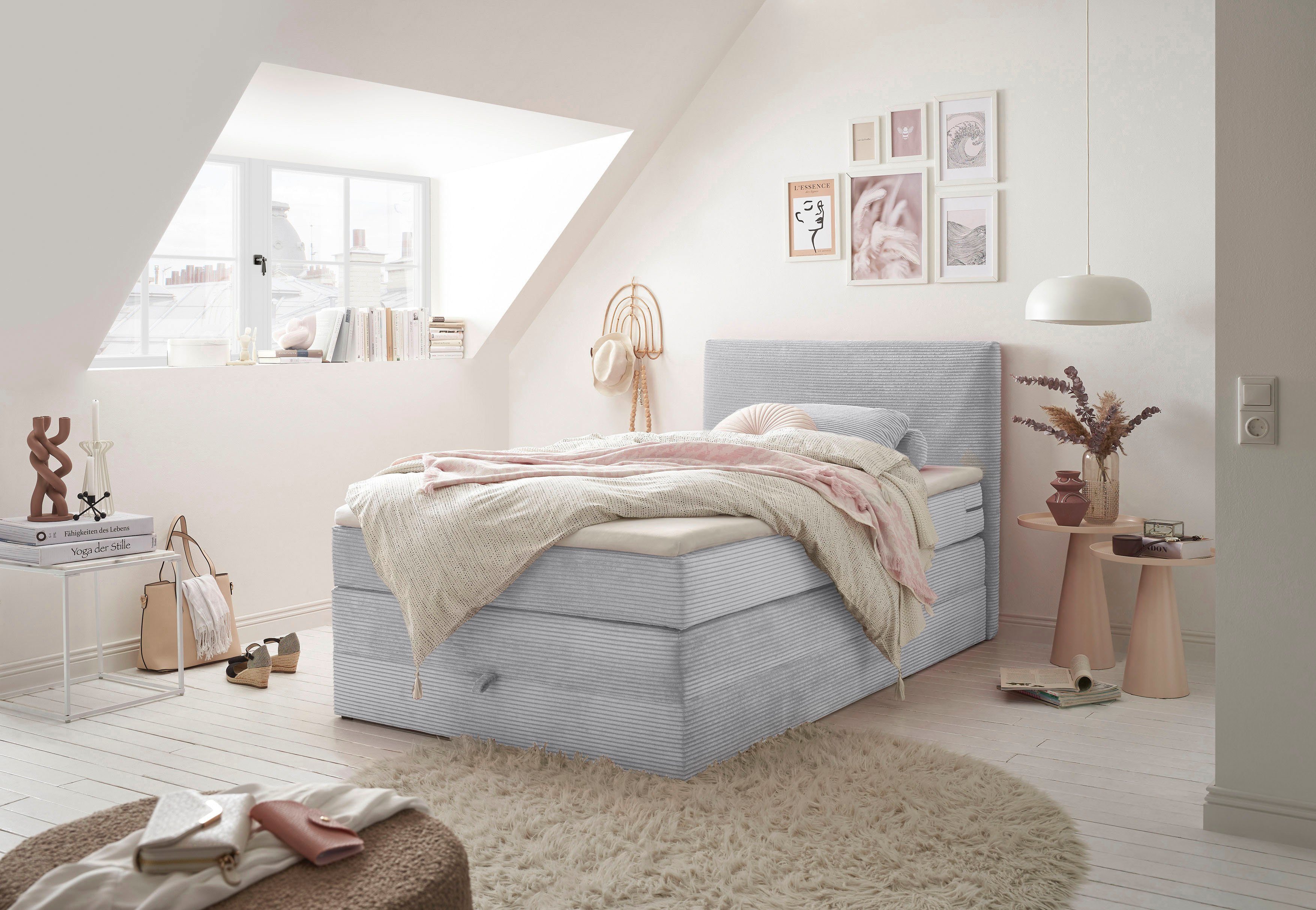 ED EXCITING DESIGN Boxspringbett Luzern, inkl. günstig online kaufen