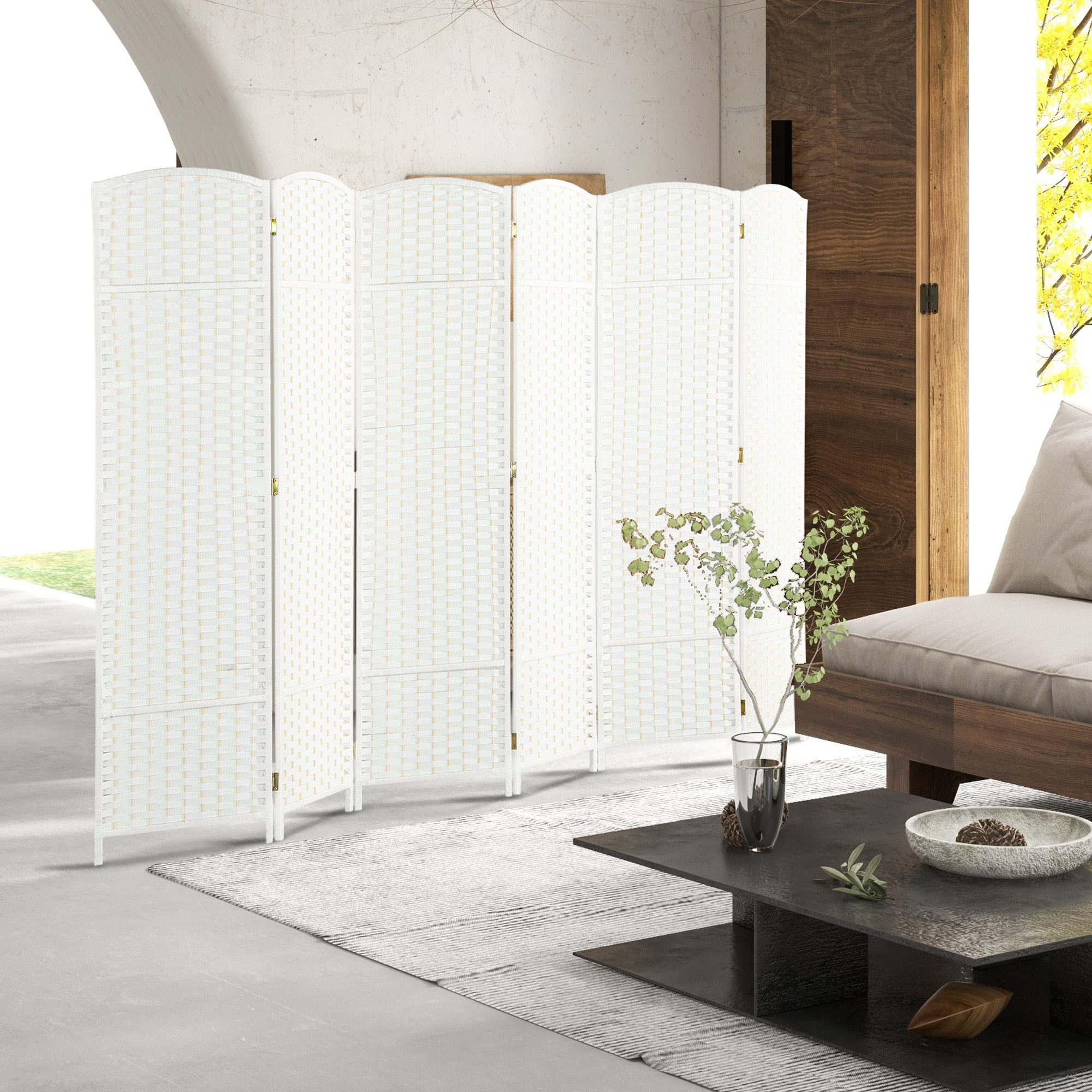 HOMCOM Paravent 240 x 170 cm günstig online kaufen