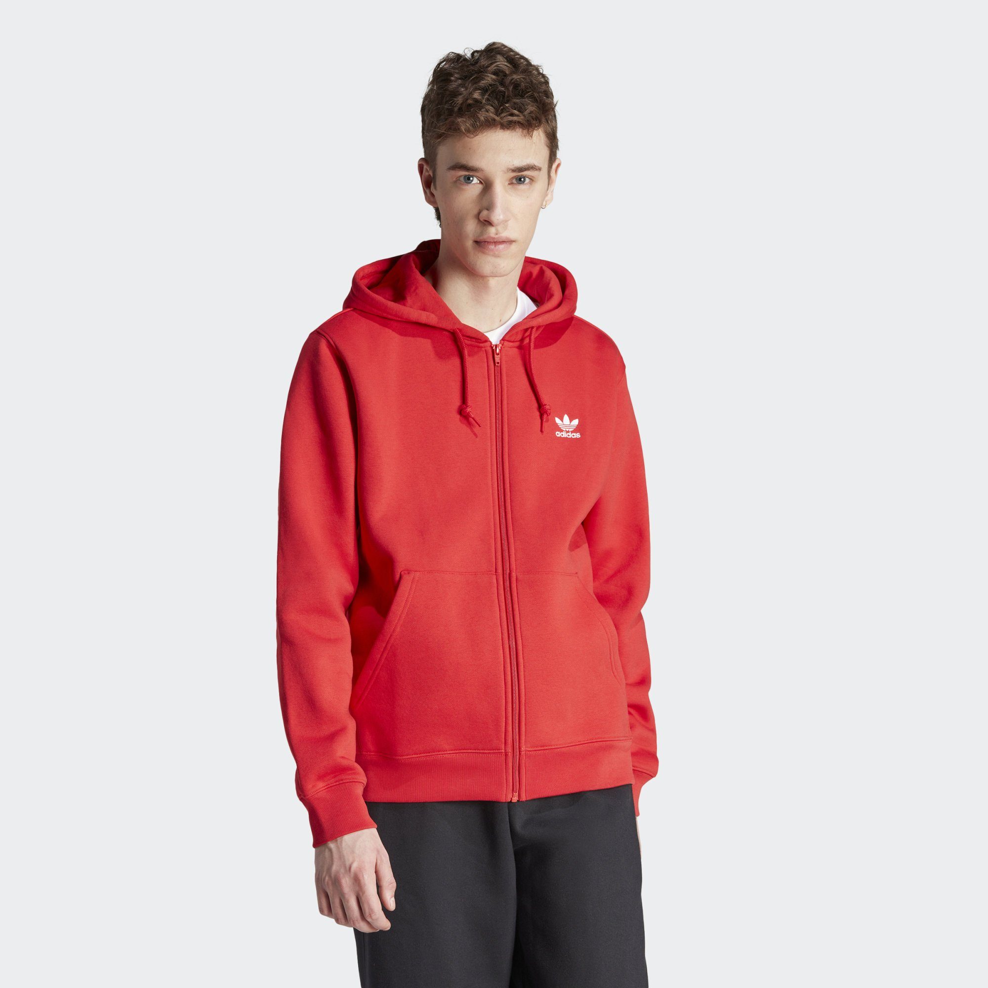 ESSENTIALS TREFOIL Originals Hoodie Better adidas KAPUZENJACKE Scarlet