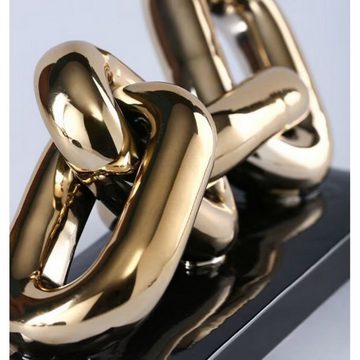 Caldine Skulptur Moderne Goldkette Dekor Kunst Pop Art Design Skulptur