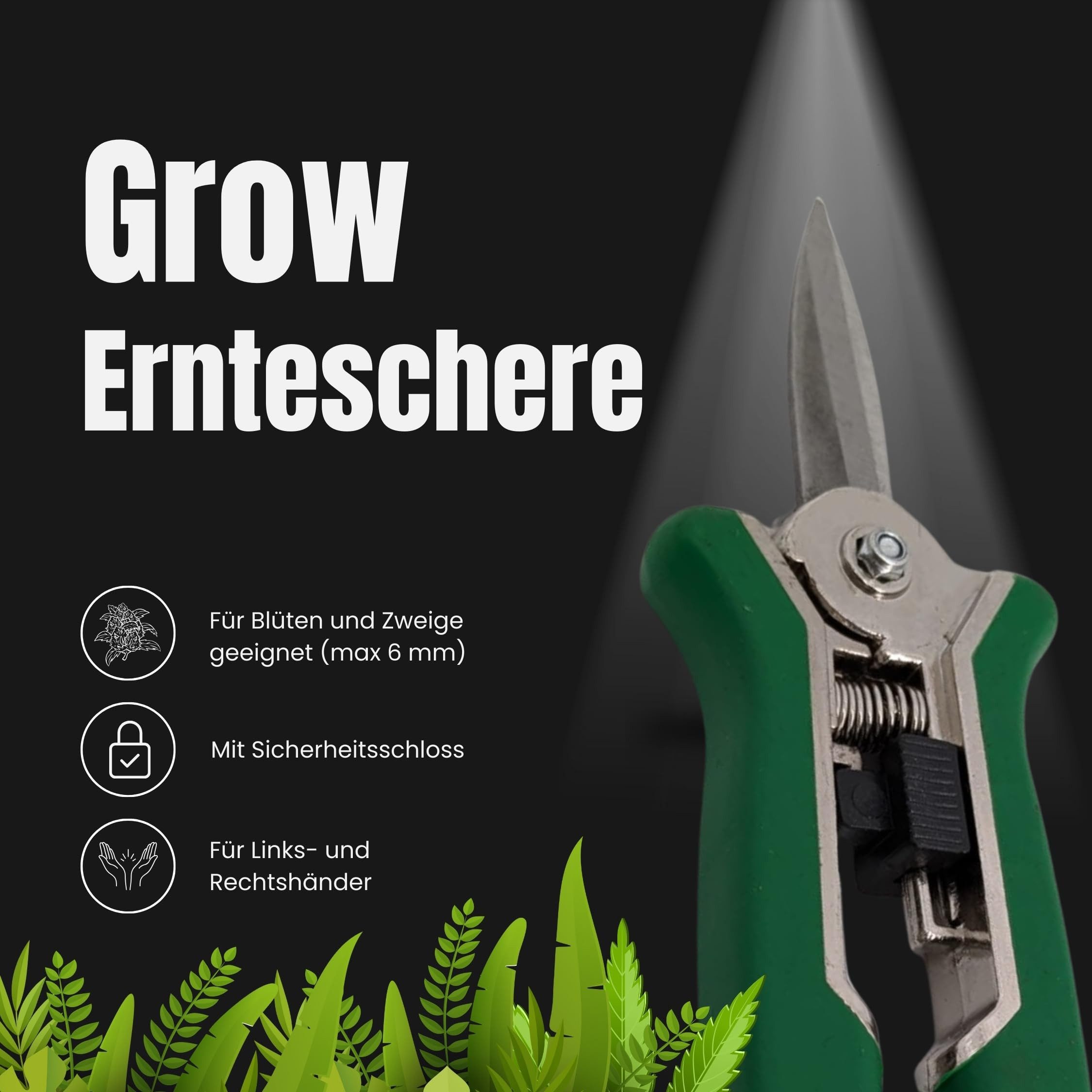 TronicXL Gartenschere Grow Ernteschere Gartenschere Schere günstig online kaufen