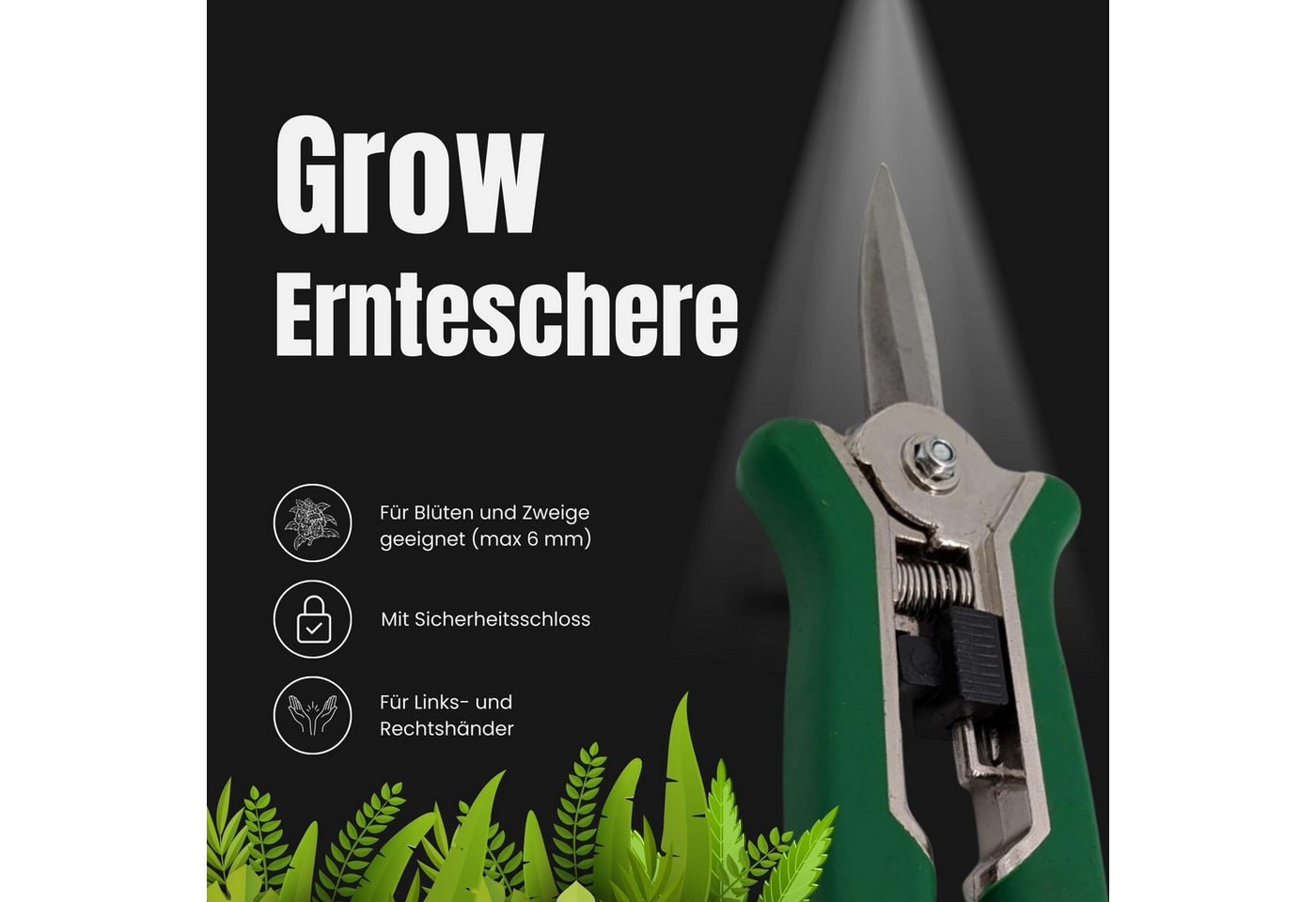 Thumbnail - TronicXL Gartenschere Grow Ernteschere Gartenschere Schere für Growbox Zelt Trimmen ernte, (1-tlg), Grower Zubehör für G...