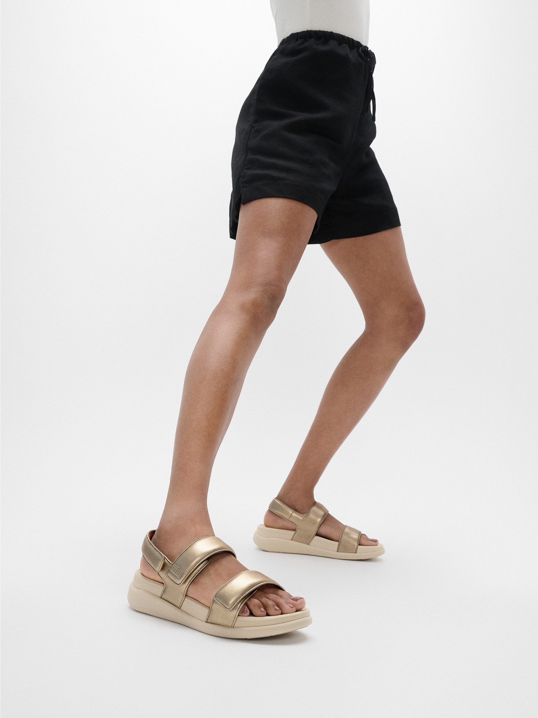 Fitflop F-MODE GO Sandale, Keilsandale, Klettschuh, günstig online kaufen