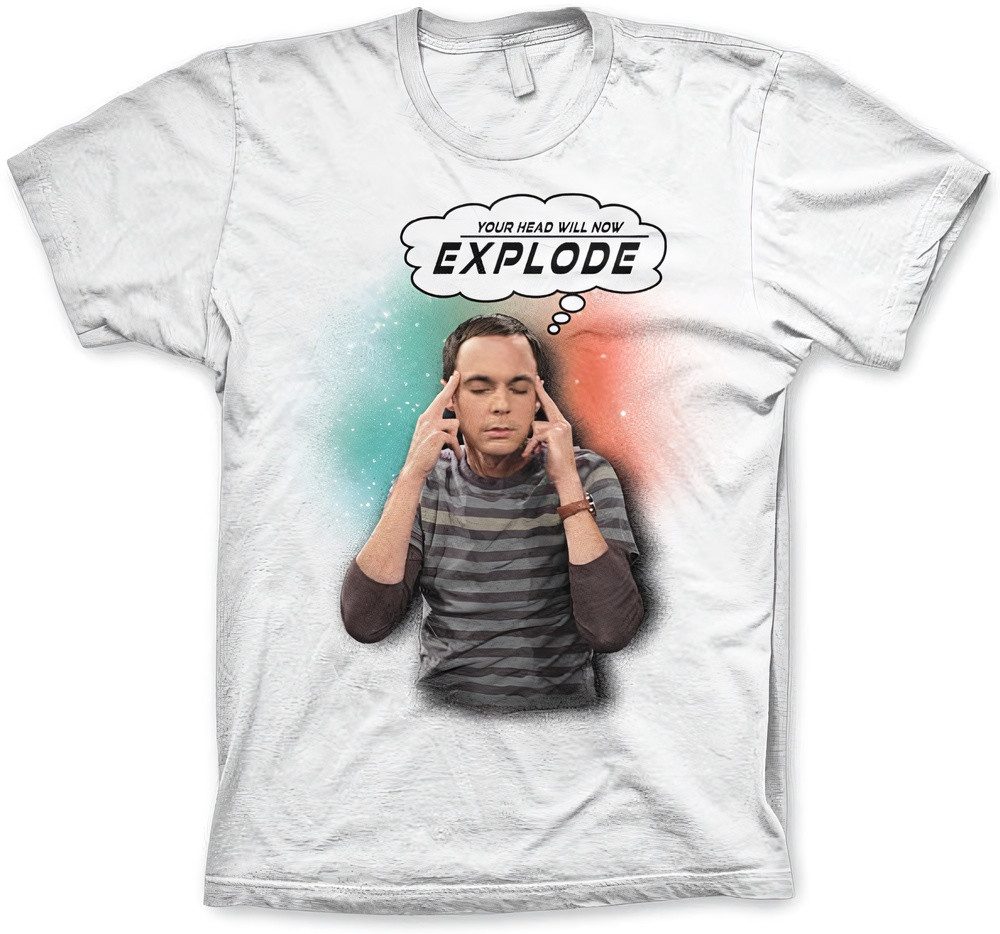 The Big Bang Theory T-Shirt Sheldon Your Head Will Now Explode Big Tall T-Shirt