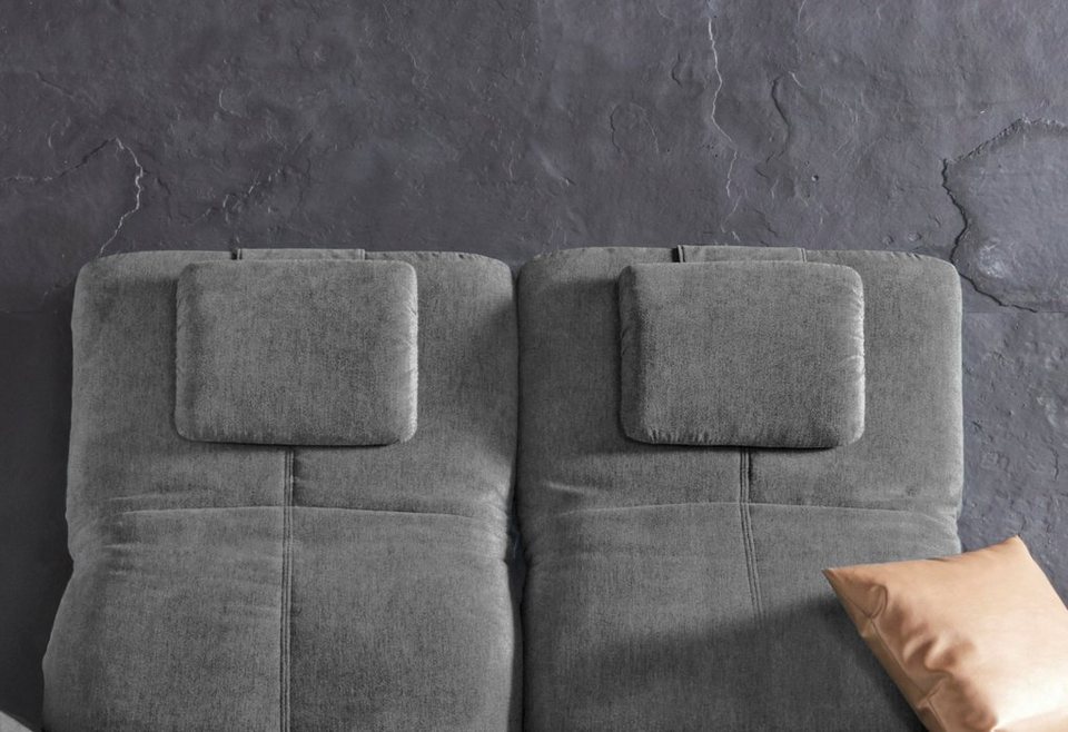 Places of Style Schlafsofa »Parkville«, In 2 Bezugsqualitäten, inkl. Bettfunktion