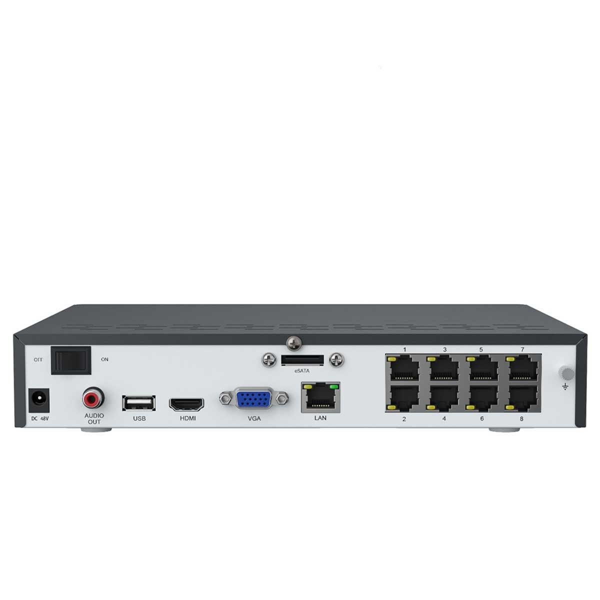 Reolink NVS8 8-Kanal PoE Netzwerk-Videorecorder (mit HDMI und VGA-Ausgang, inkl. 2 TB Festplatte)