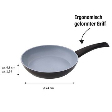 STONELINE Bratpfanne Personalisierbare Keramikpfanne mit Gravur 24cm, induktionsgeeignet, Aluminium (1-tlg)