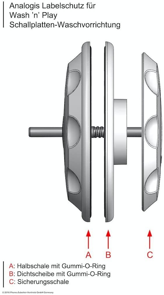 Analogis Manuelle Waschvorrichtung »wash n Play 2« Plattenspieler