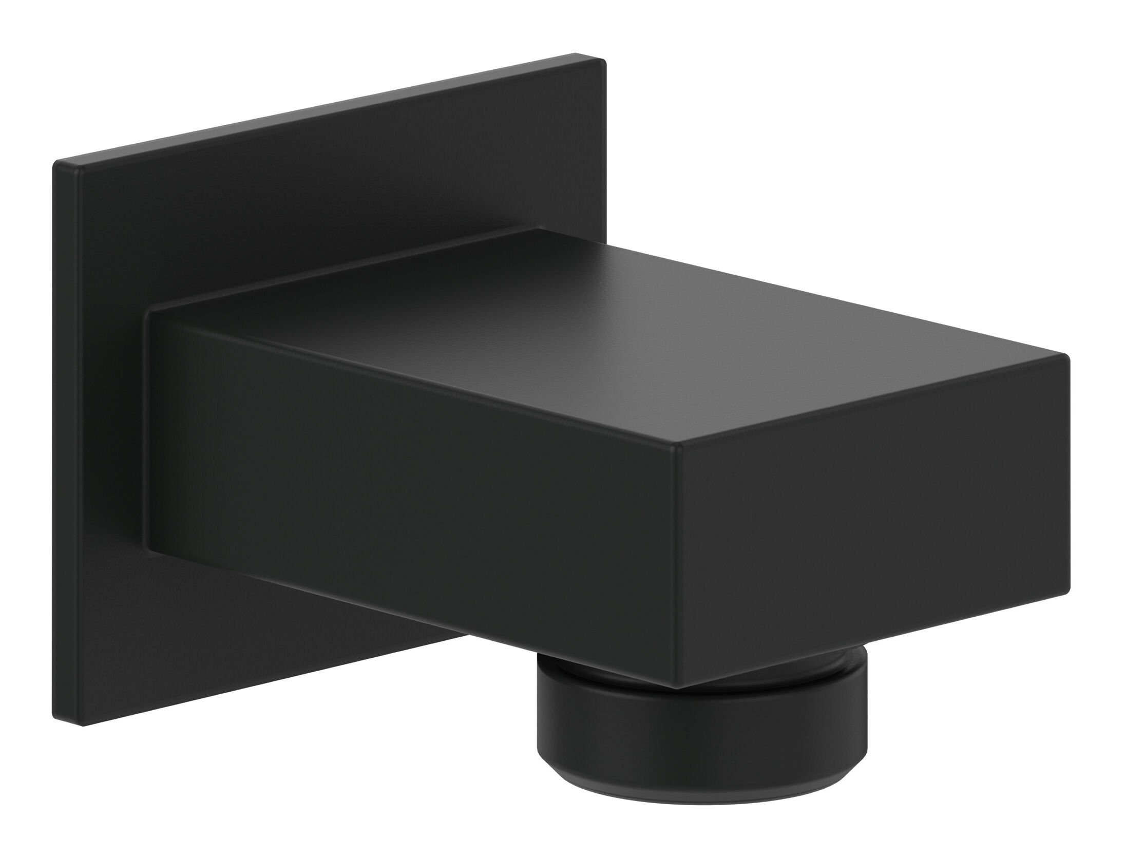 Villeroy & Boch Wandanschlussbogen Universal Showers, Eckig - Matt Black