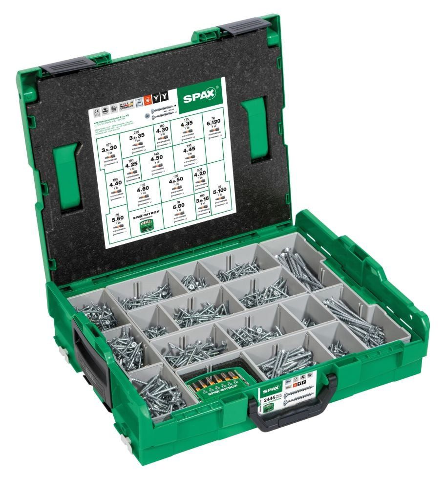 SPAX Sortimentskasten Spax Sortimentskasten L-Boxx 102 & BITBOX - 2.445