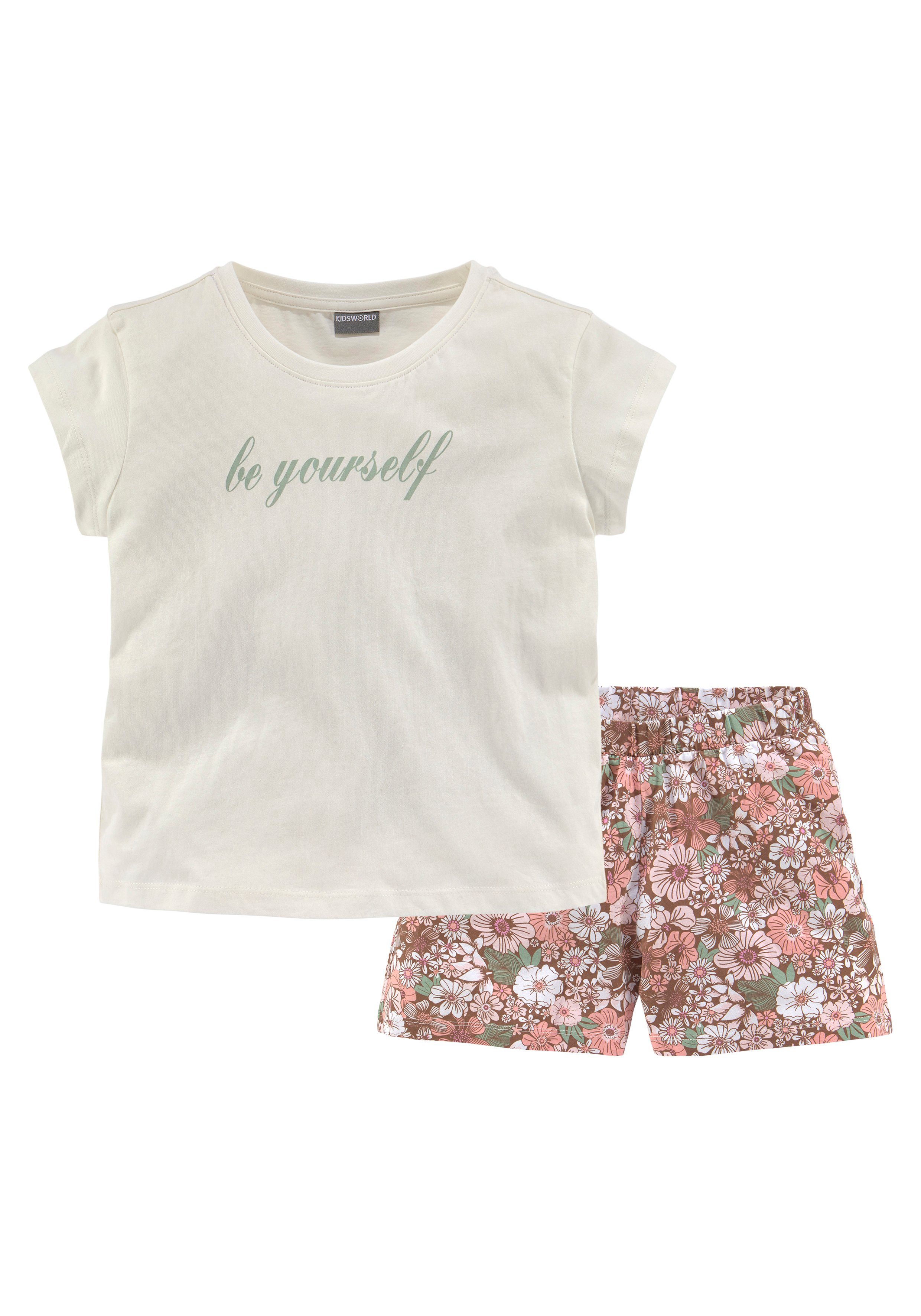 KIDSWORLD Shirt & (Set, yourself Sommer/Beach be 2-tlg) Outfit Shorts