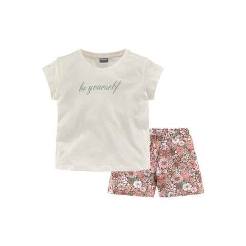 KIDSWORLD Shirt & Shorts be yourself (Set, 2-tlg) Sommer/Beach Outfit