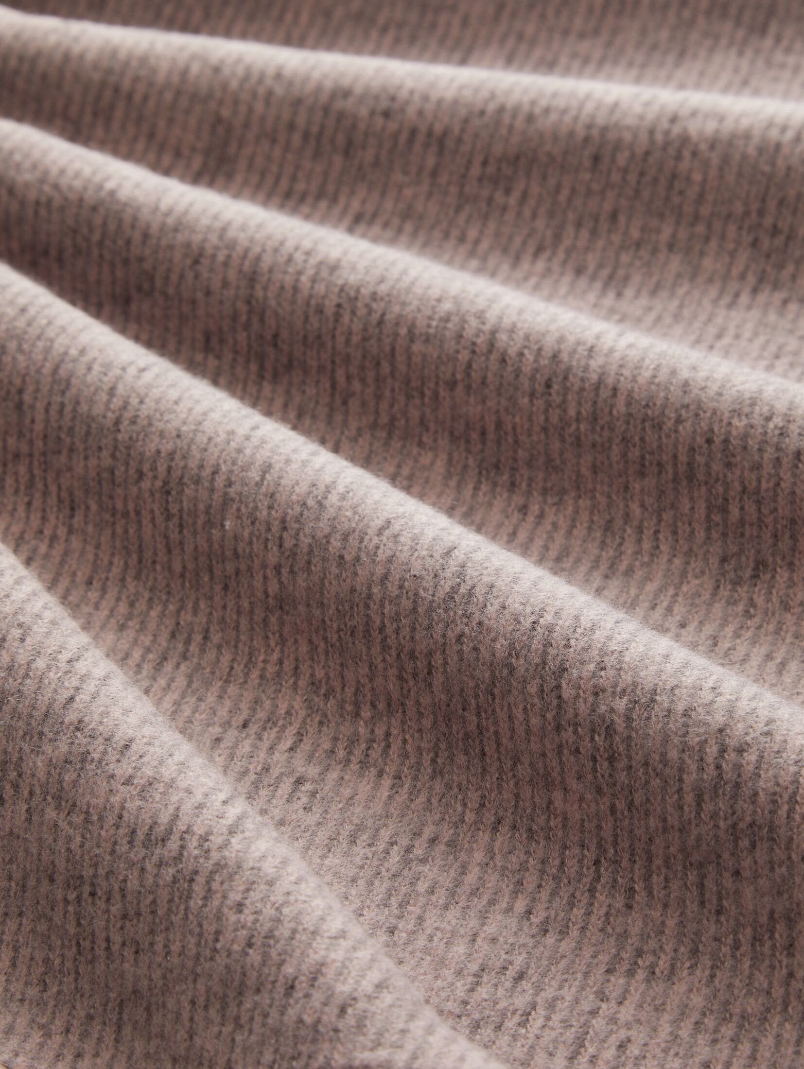 TOM TAILOR Sweatshirt Bequemes Sweatshirt melange mit lilac Rollkragen dusty