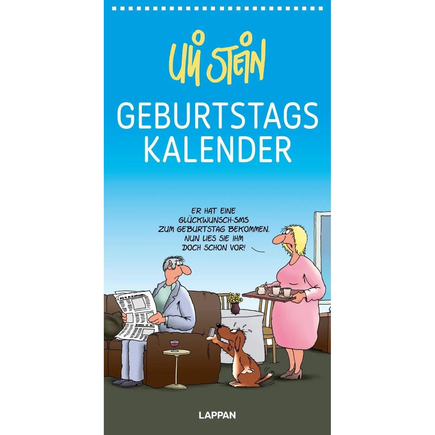 Lappan Verlag Wandkalender Uli Stein Geburtstagskalender 2027: Wandkalender