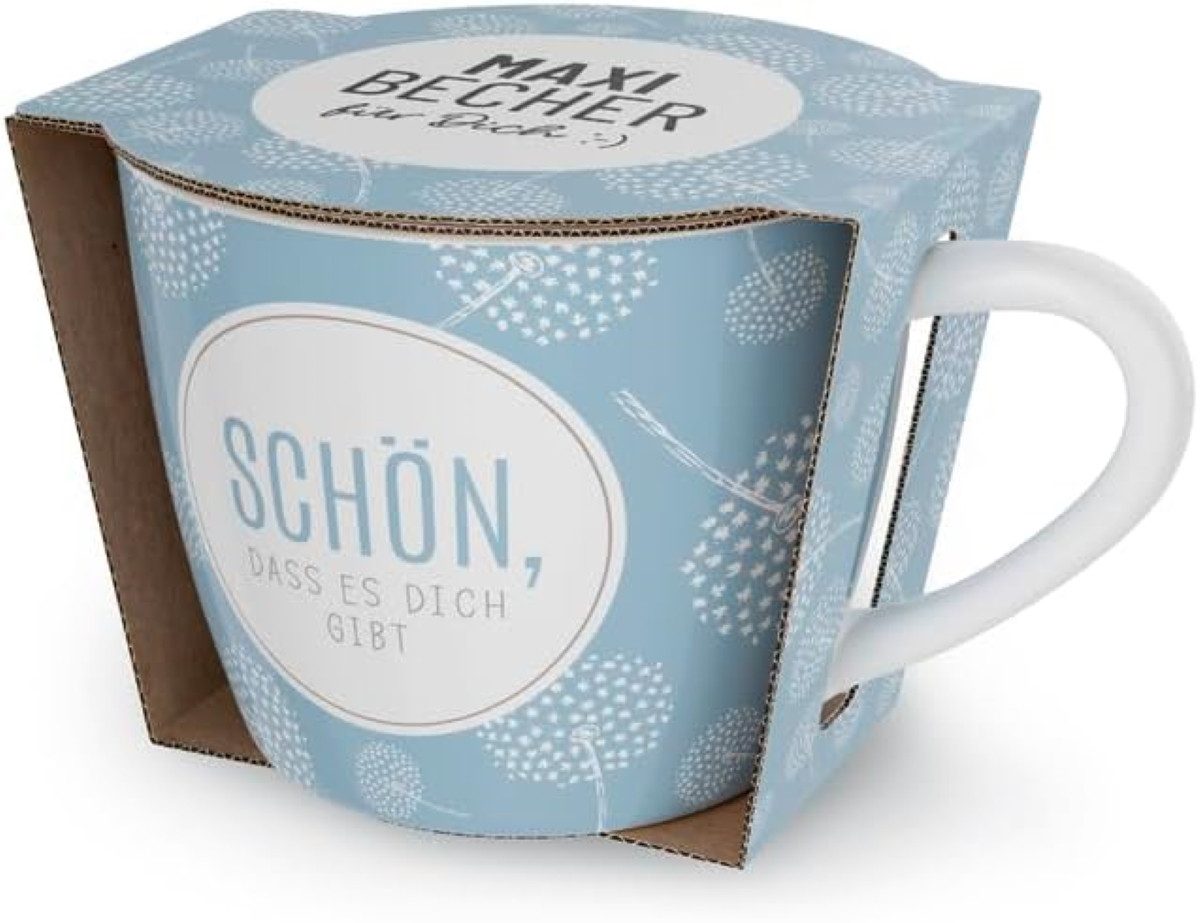 La Vida Geschenk für Dich Tasse La Vida Maxi-Becher für Dich, 400 ml, SCHÖN DASS ES DICH GIBT, Spülmaschinengeeignet
