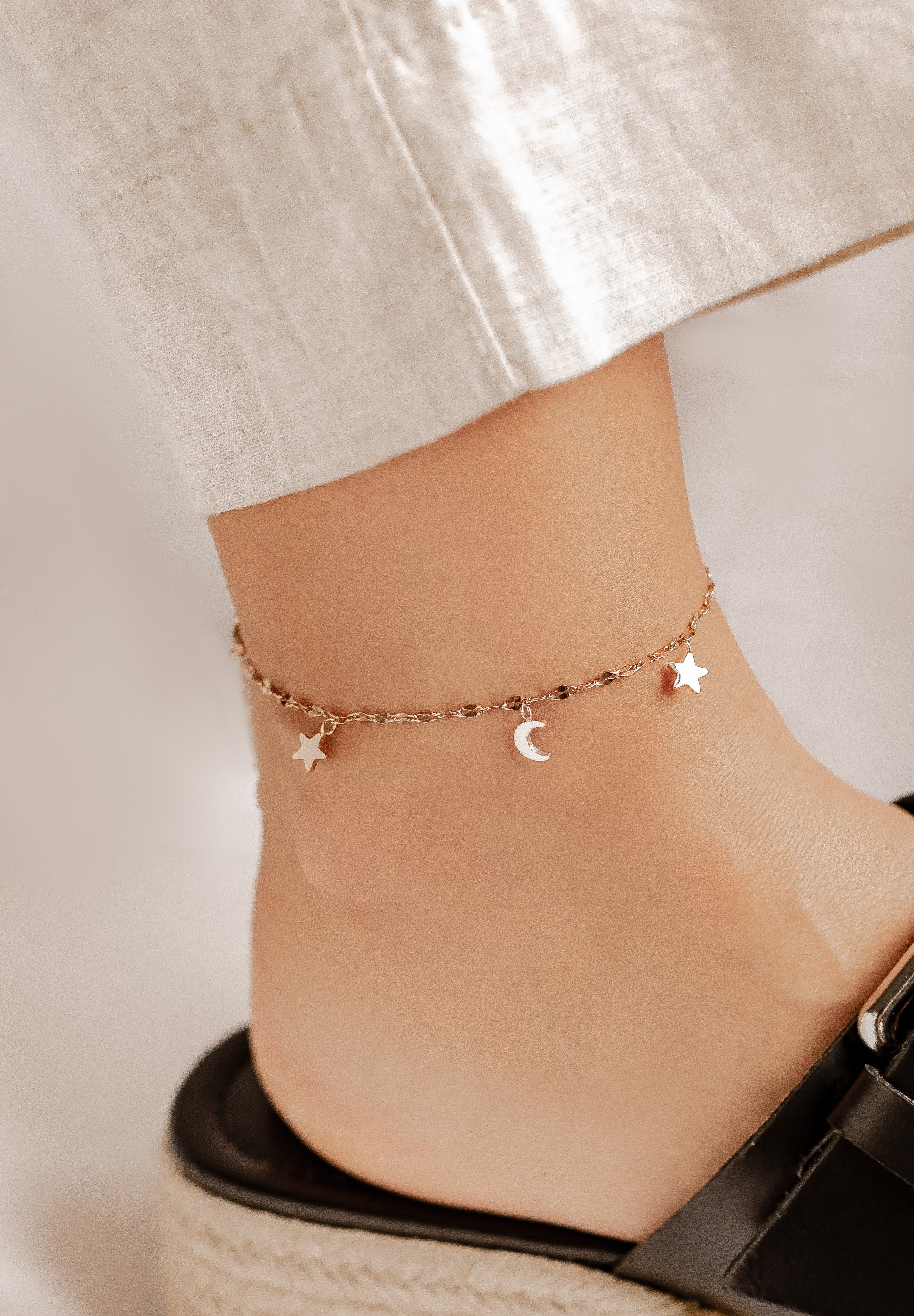 Hey Happiness Fußkette mit Anhänger Halbmond günstig online kaufen