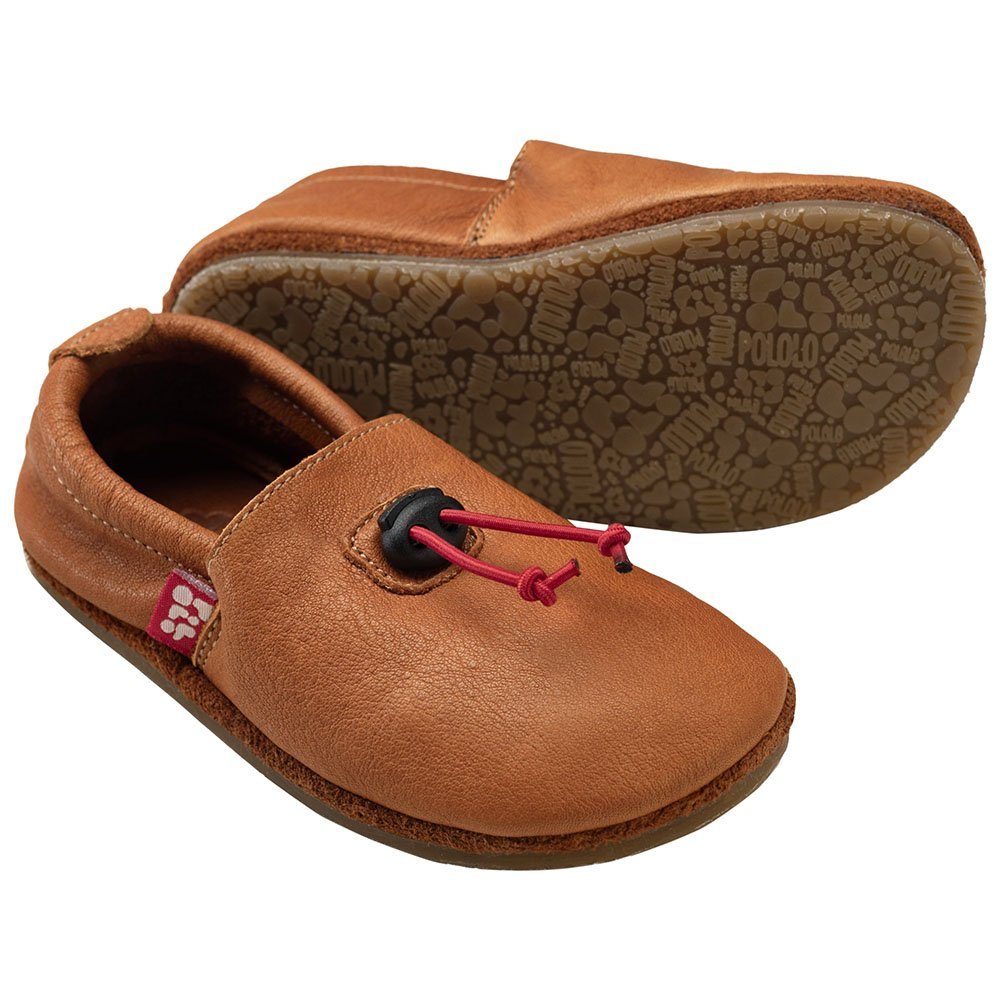 POLOLO Pololo Barfußschuh Hausschuh Cordel Lauflernschuhe für Kinder braun Hausschuh