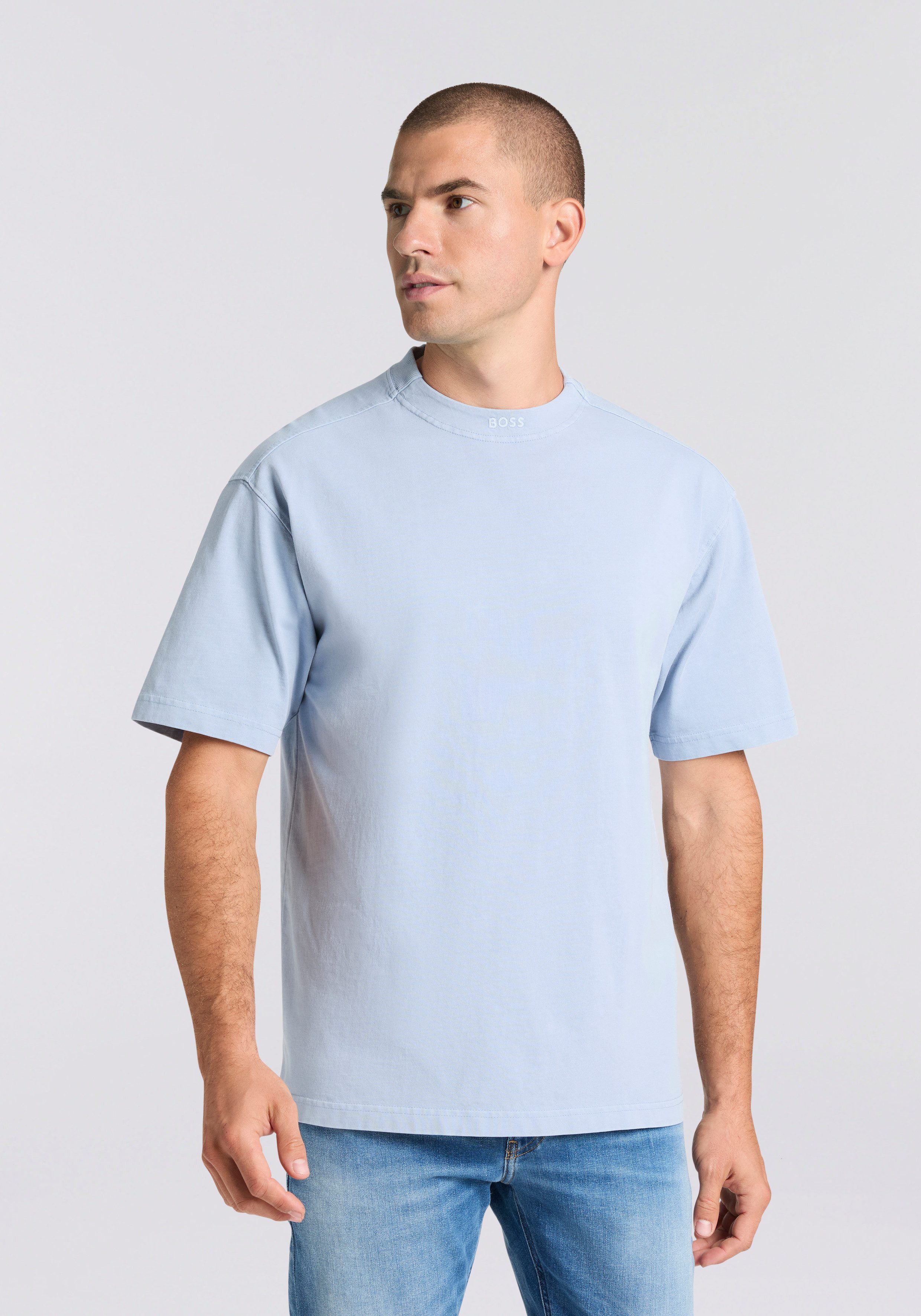 BOSS ORANGE T-Shirt Te Dye mit Rundhalsausschnitt günstig online kaufen