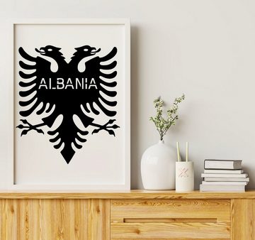 LEON FOLIEN LED Dekofigur LED Albania - Albanische Doppeladler - Shqipërisë in Schwarz #2
