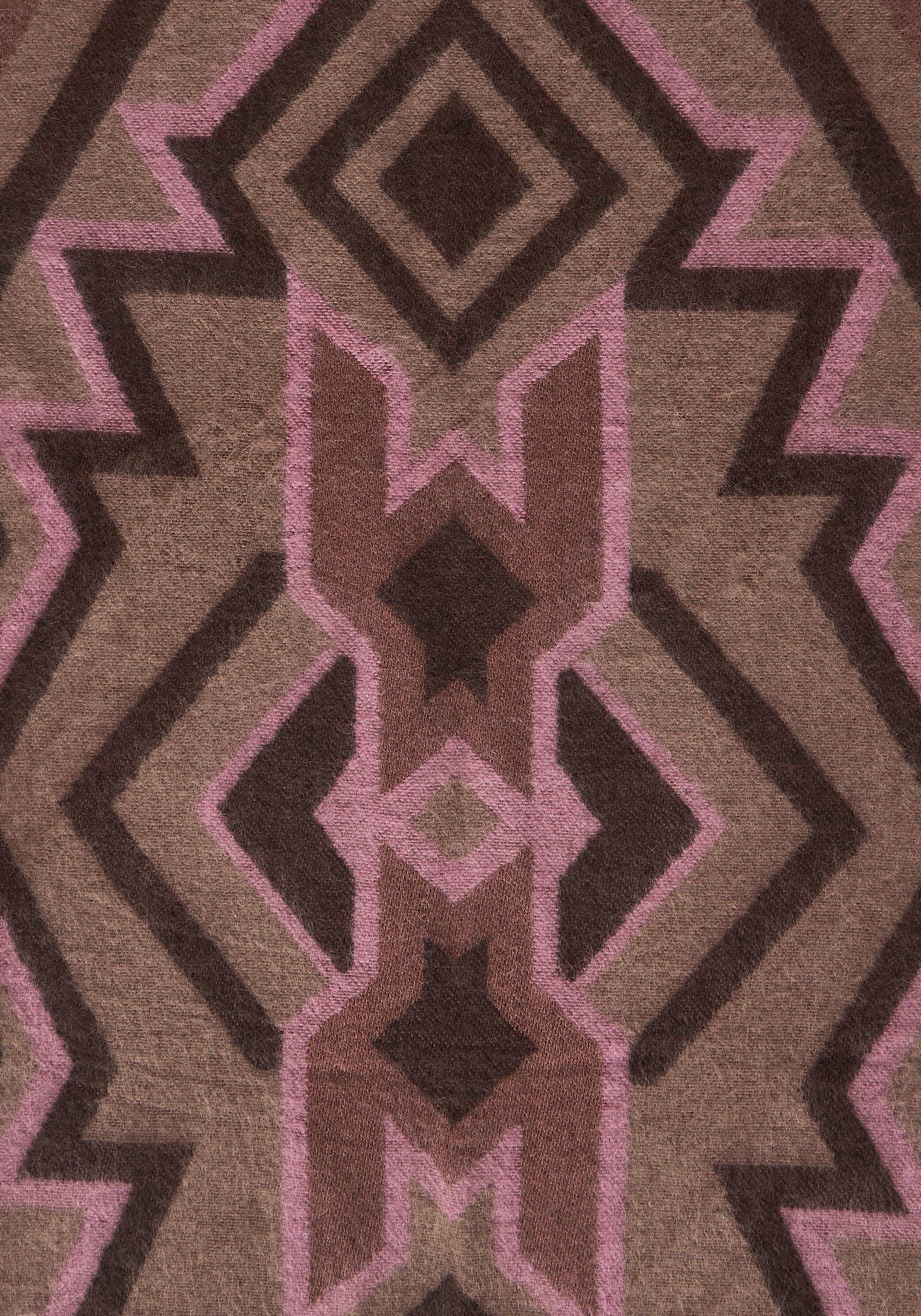 brown rocky mit STREET Schal, Ikat-Muster ONE