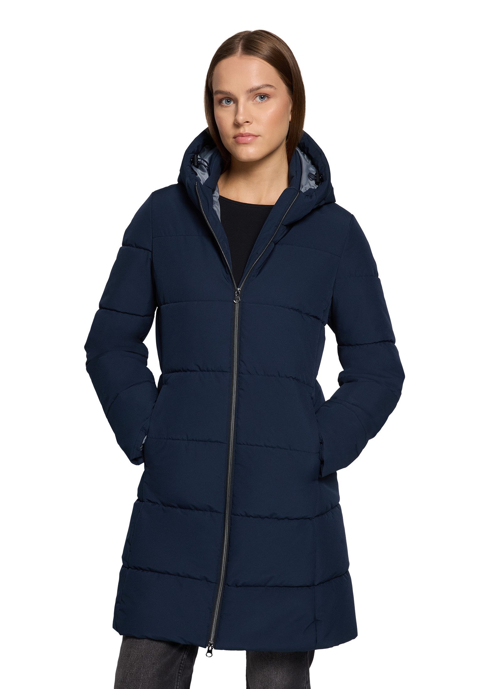 VOICE Outdoorjacke Damen Winterjacke mit Kapuze