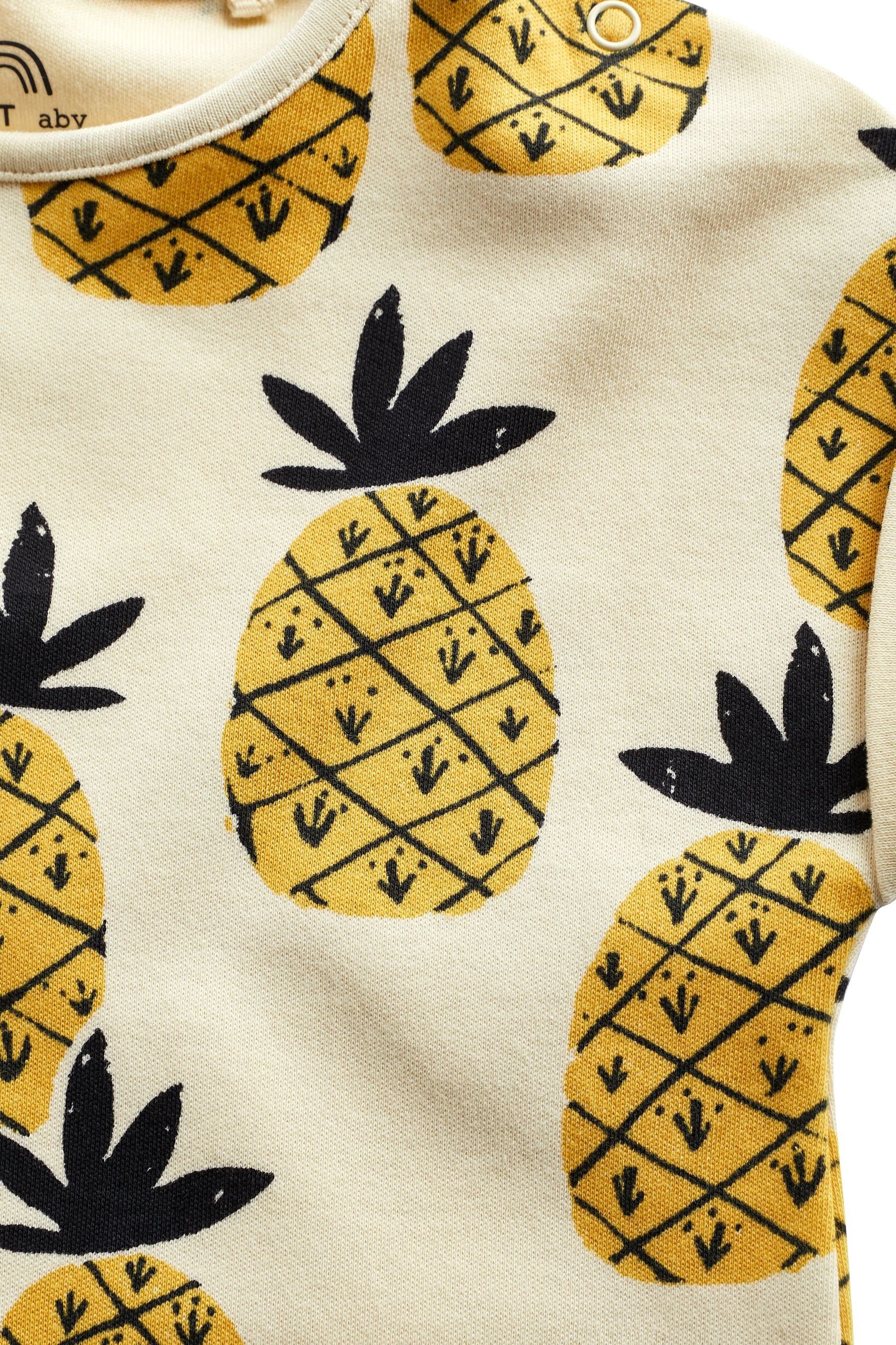 Next Ochre Baby-Strampler Pineapple Single-Jersey Strampler aus Yellow (1-tlg)