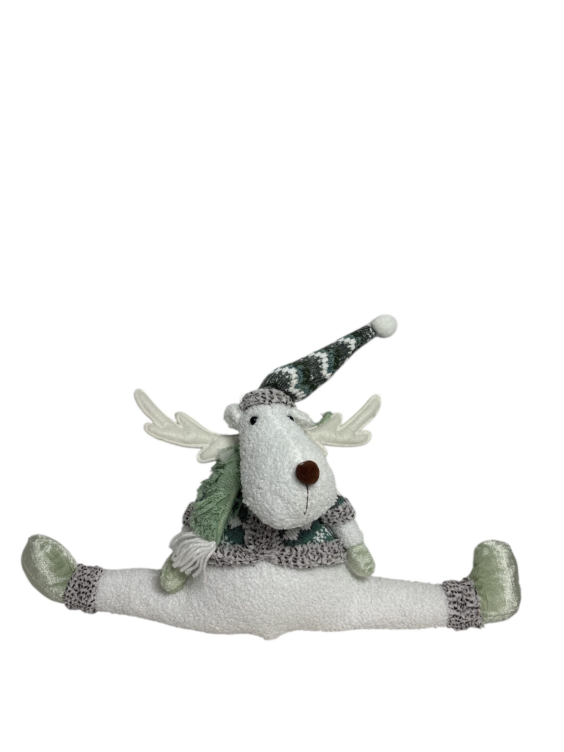 formano Виключення чернетки Elch grün-weiß sitzend, Stück, 1er Pack, Weihnachtliches Ambiente