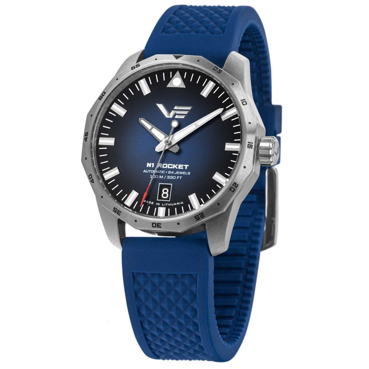 Vostok Europe Automatikuhr NH35-125A748-SIBLU, Automatik Rocket N1 Blau 39 mm