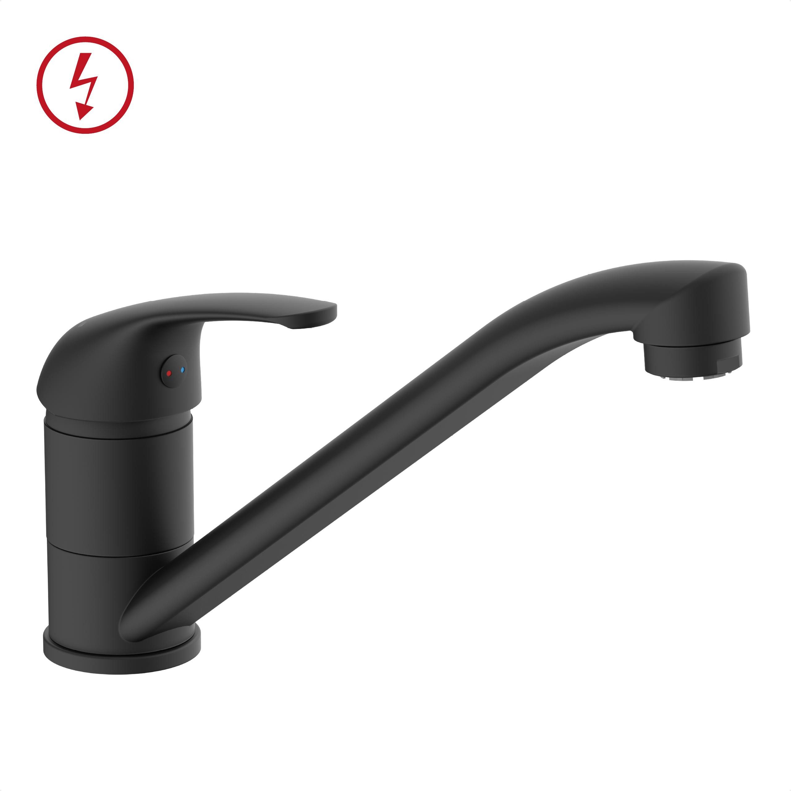 Schütte Spültischarmatur GENUA chrom Niederdruck-Armatur, Verbrühschutz, Eco-Click-Funktion