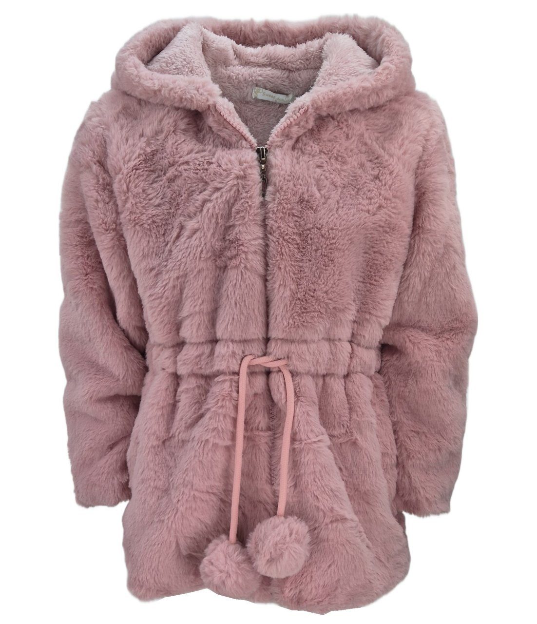 Girls Fashion Kapuzenplüschjacke Plüschjacke Teddy Jacke, Kuscheljacke MH870e mit Kapuze