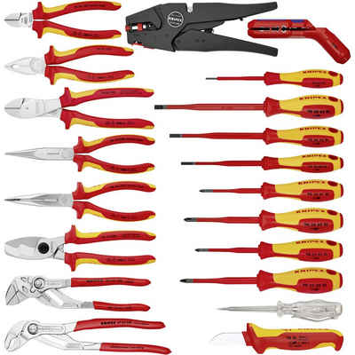 Knipex Werkzeugkoffer Knipex 00 21 20 Elektriker Werkzeugkoffer bestückt 20teilig (B x H x