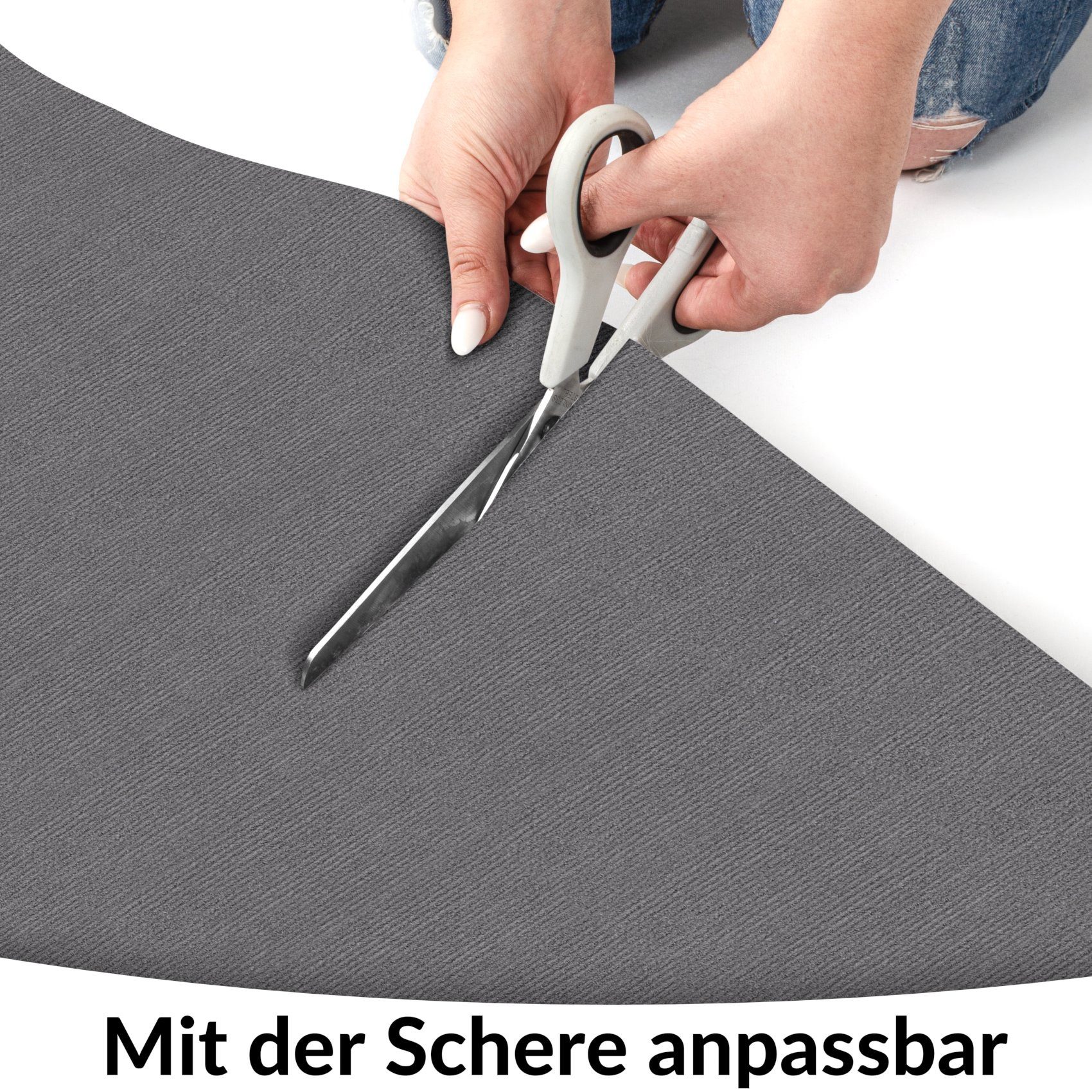 ANRO Bodenschutzmatte NEMESIS Bürostuhl Matte Teppich für Hartboden, Bodenschutz - gerollt, 1-St., Einzelpackung, geräuschdämpfend rutschfest Kurzflor 120x90cm  – Bild 4 von 5