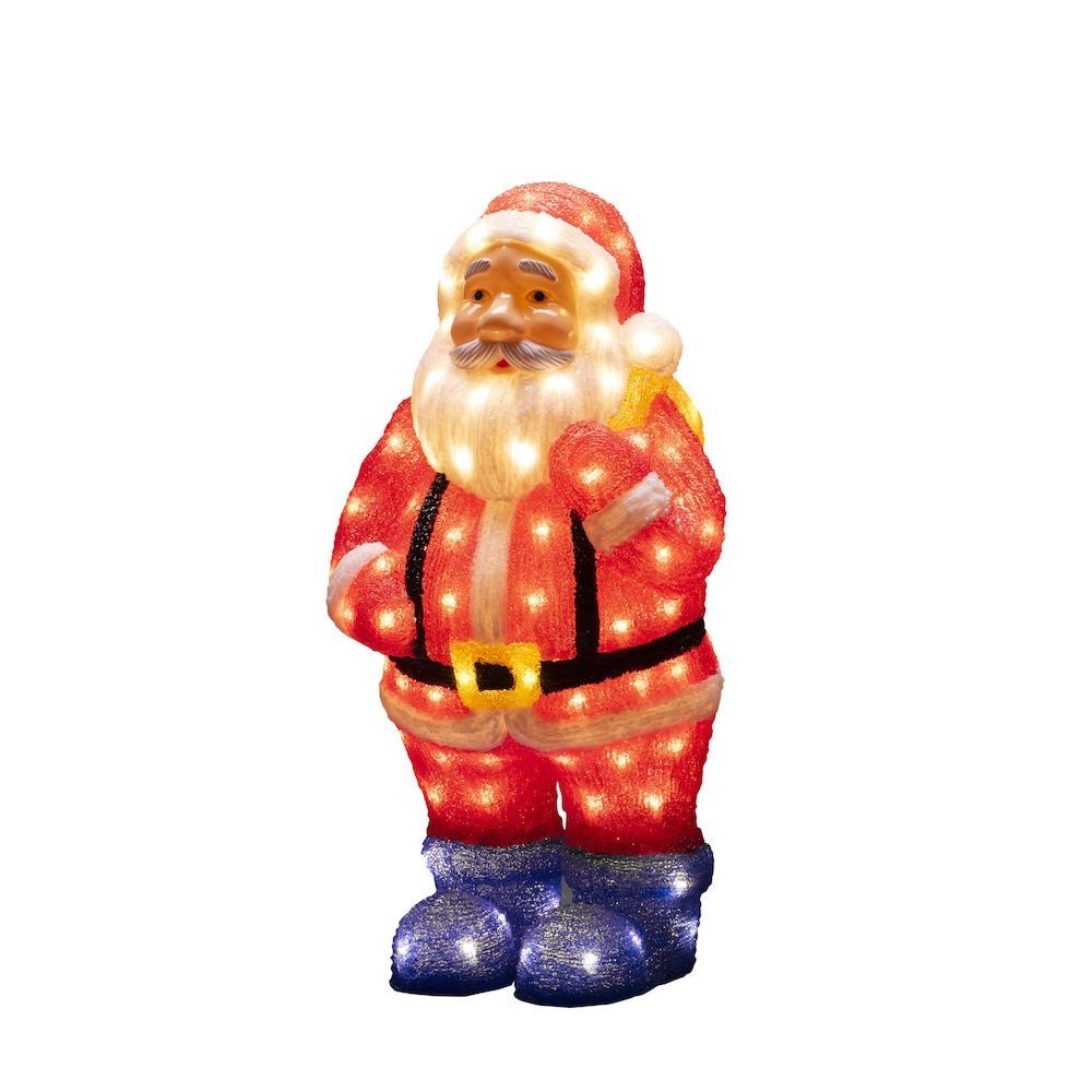 KONSTSMIDE Weihnachtsfigur 6247-103 LED Acryl Weihnachtsmann 104er warmweiß 24V 55x28,5cm