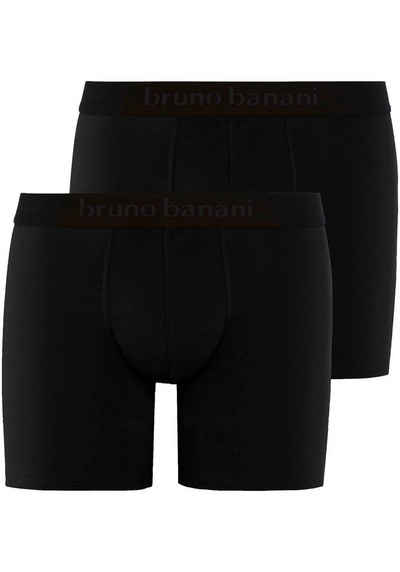 Bruno Banani Langer Boxer LONG LIFE (2er-Pack) mit Logobund