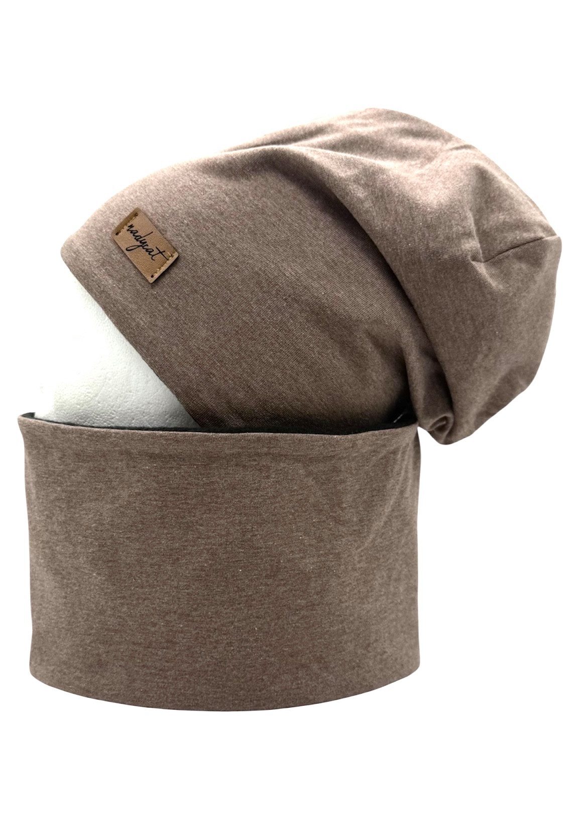 Beanie BEIGE meliert