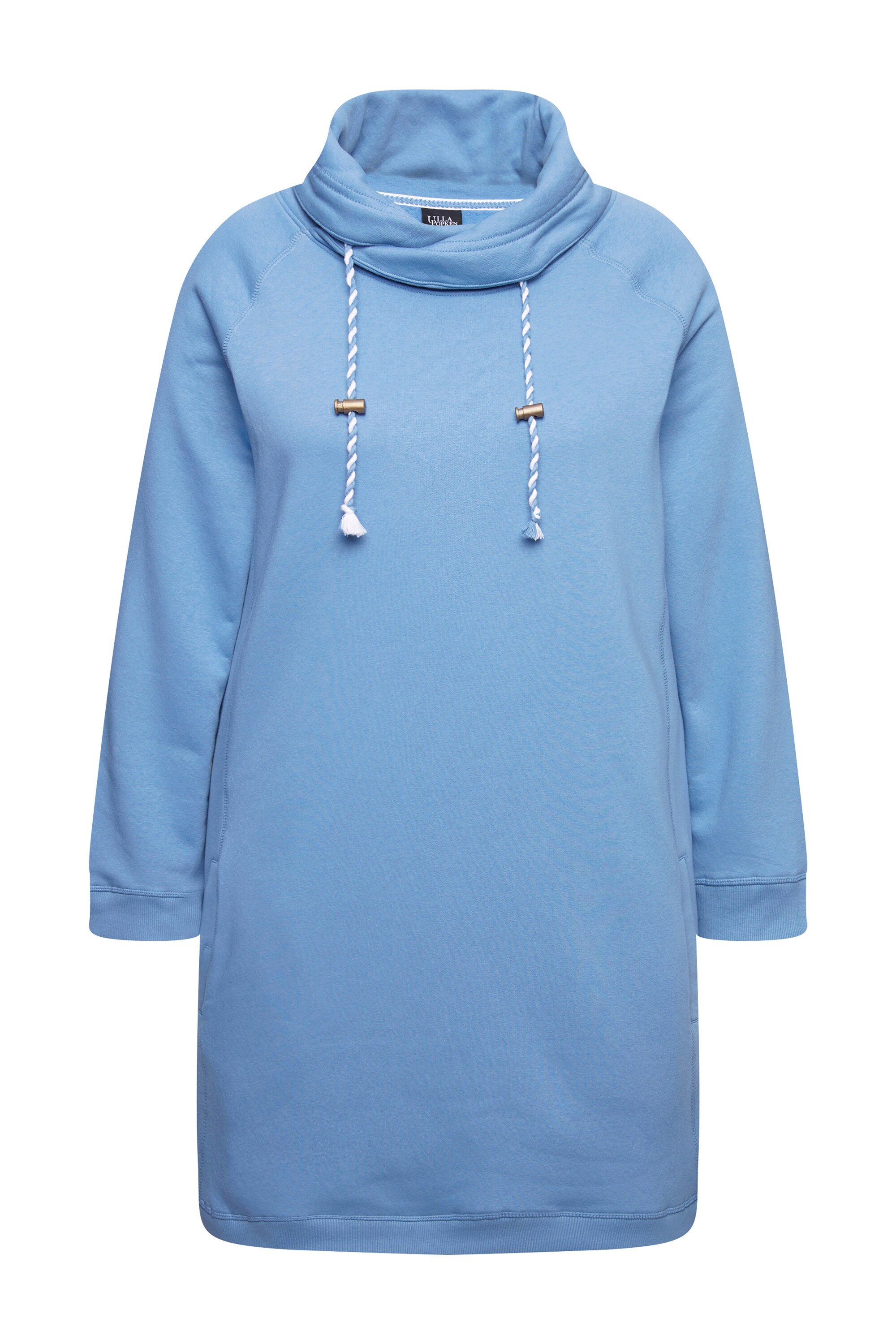 Ulla Popken Jerseykleid Sweatkleid Stehkragen Langarm Taschen günstig online kaufen