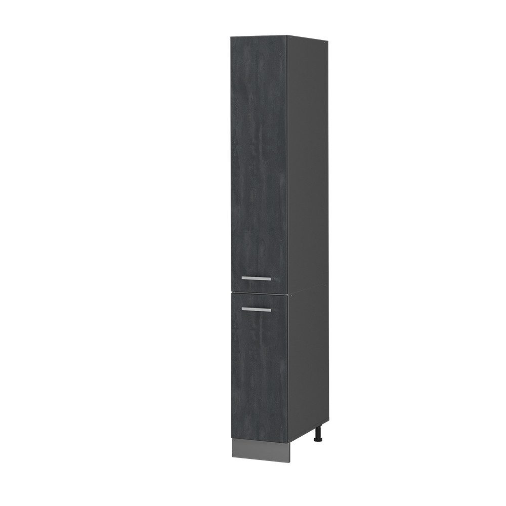 Vicco Hochschrank R-Line, Schwarz Beton/Anthrazit, 30 günstig online kaufen