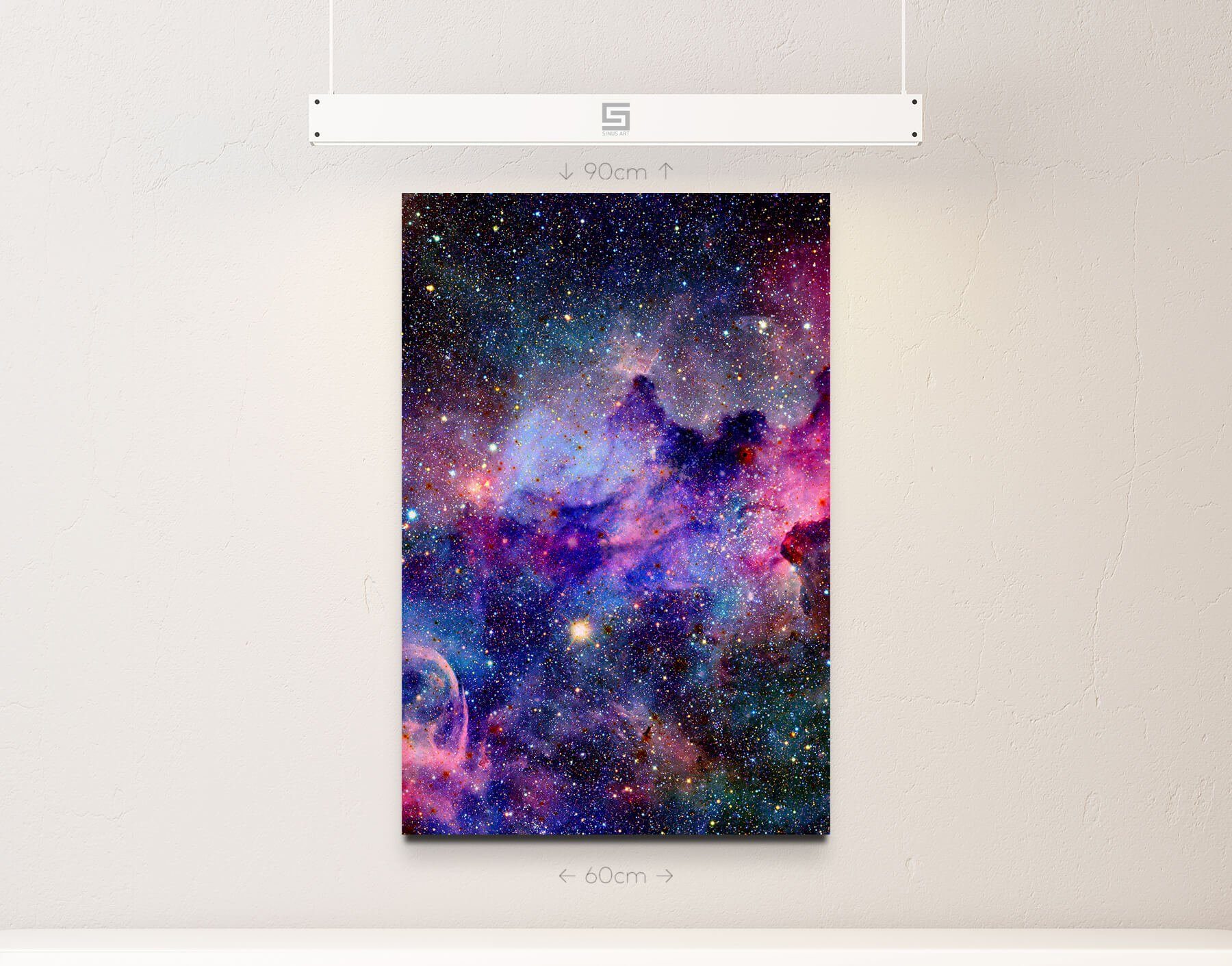 Sinus Art Leinwandbild Nebel und Galaxien günstig online kaufen