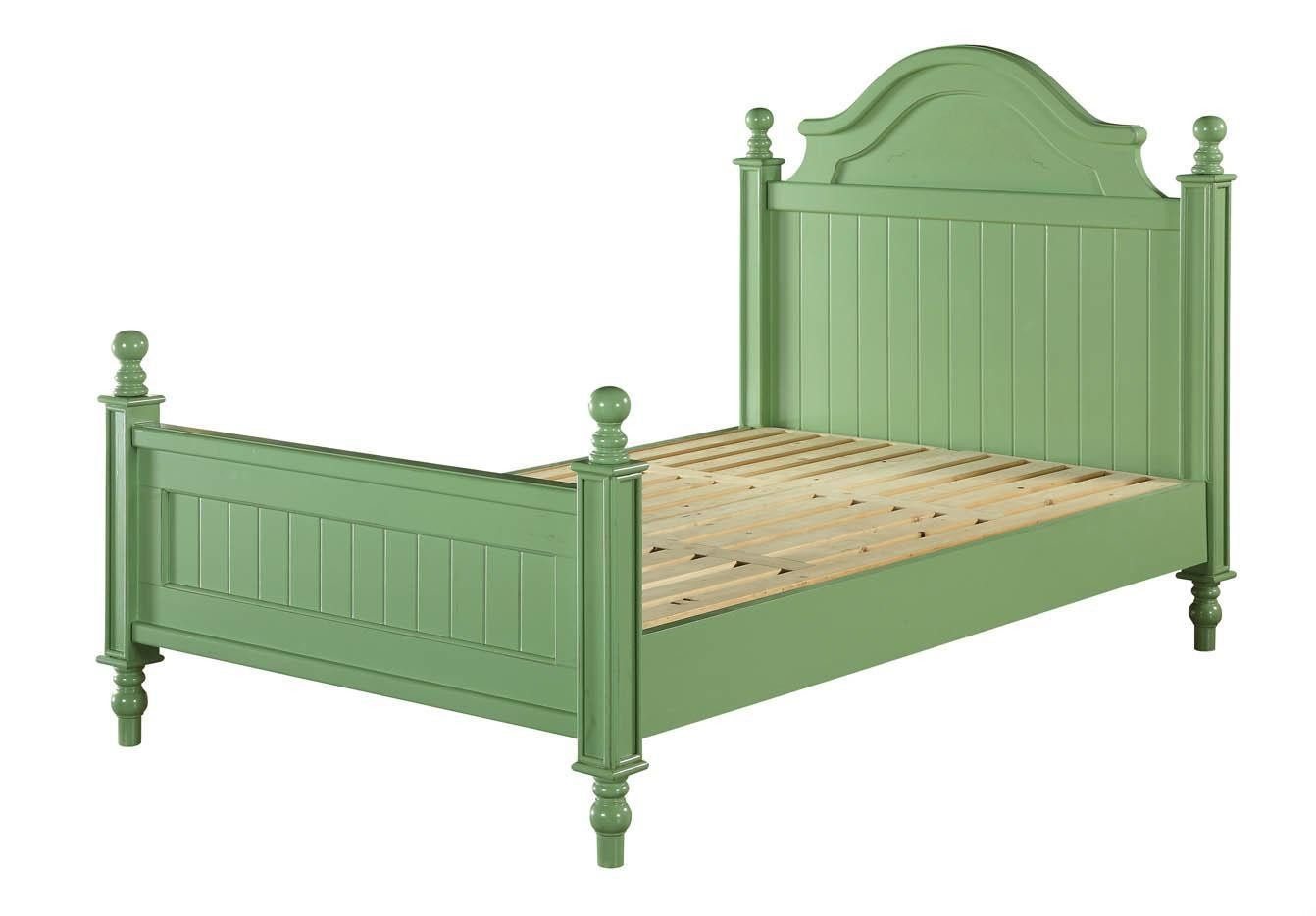 JVmoebel Bett Klassisches Doppelbett im eleganten Grünton im Landhausstil, Made in Europa