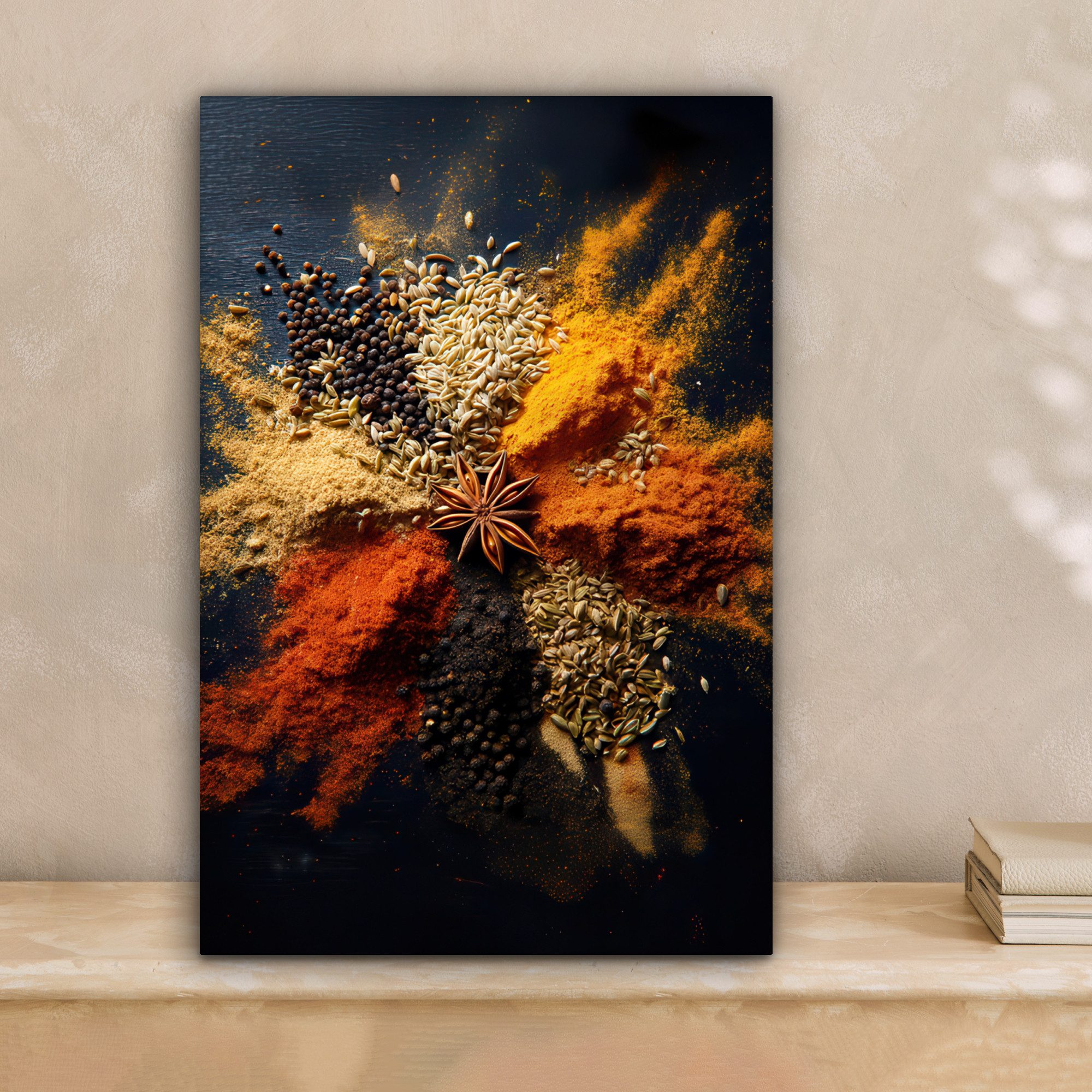 OneMillionCanvasses® Leinwandbild Gewürze - Explosion - günstig online kaufen