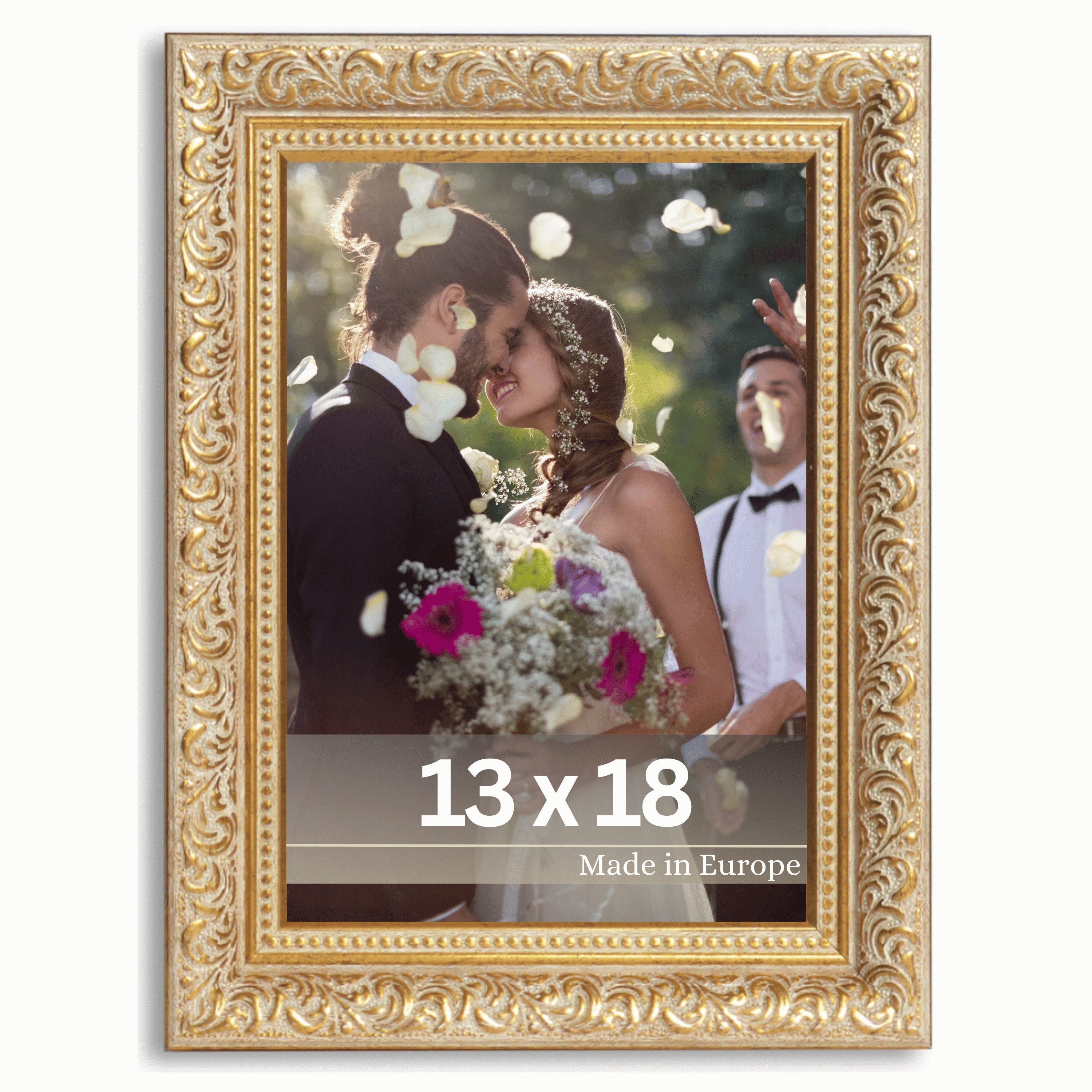 Victor (Zenith) Bilderrahmen Rubens, Bilderrahmen 13x18 cm Grün Gold, Bilde günstig online kaufen