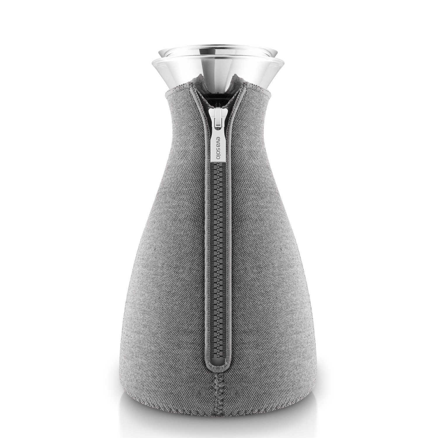 Eva Cafesolo Kaffeekanne, 1l Kaffeebereiter Woven, Grey Dark Solo Edelstahlfilter