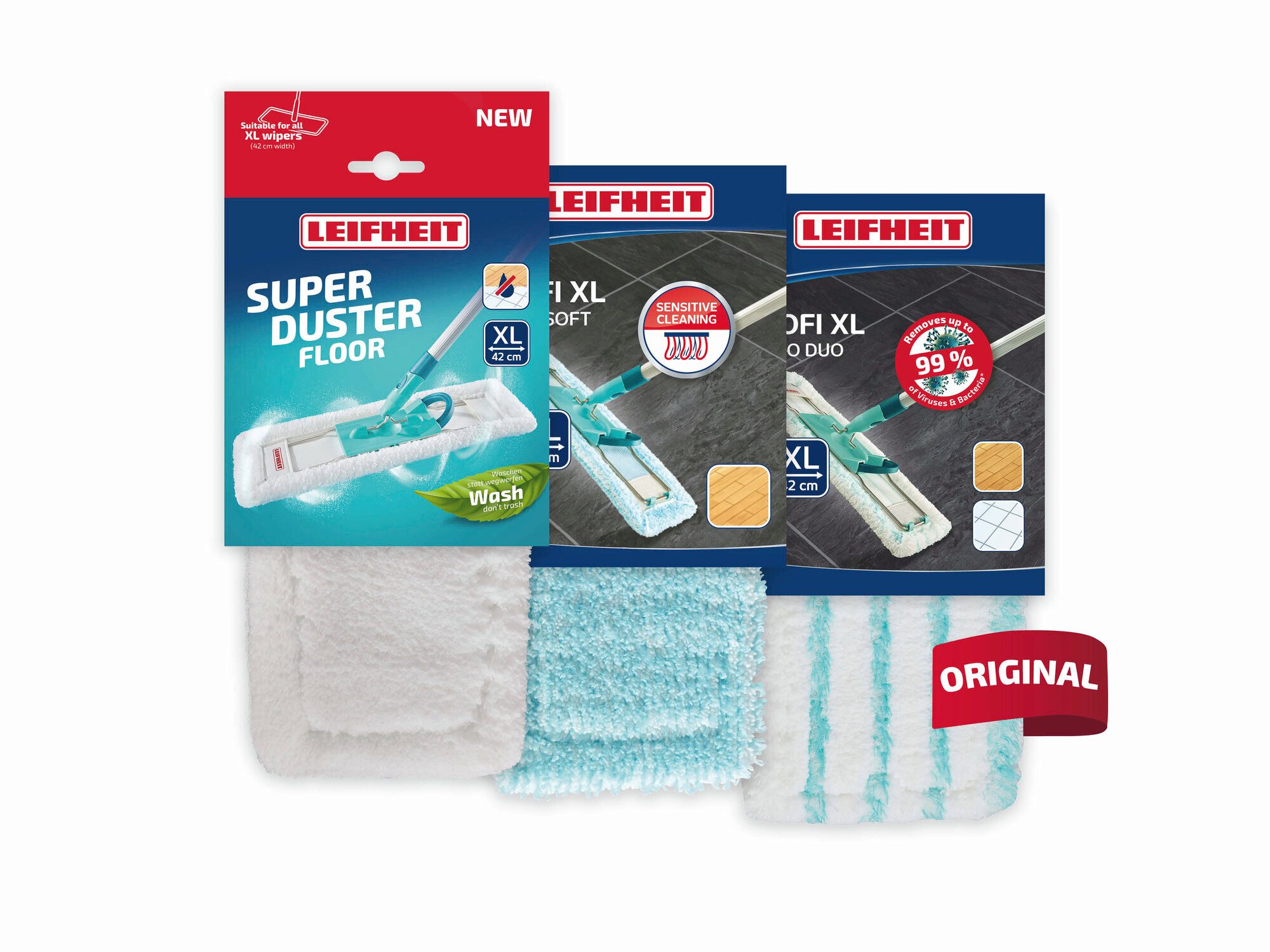 3er Set Wischbezug Profi XL Wischbezug