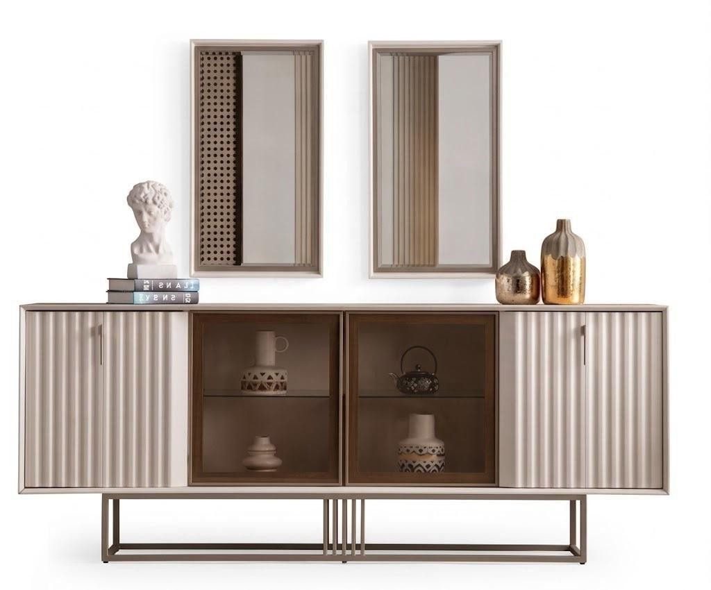 Xlmoebel Sideboard Sideboard Beige Modern Stil Anrichte Elegant Zeitlos Esszimmer (1 St., 1-tlg)